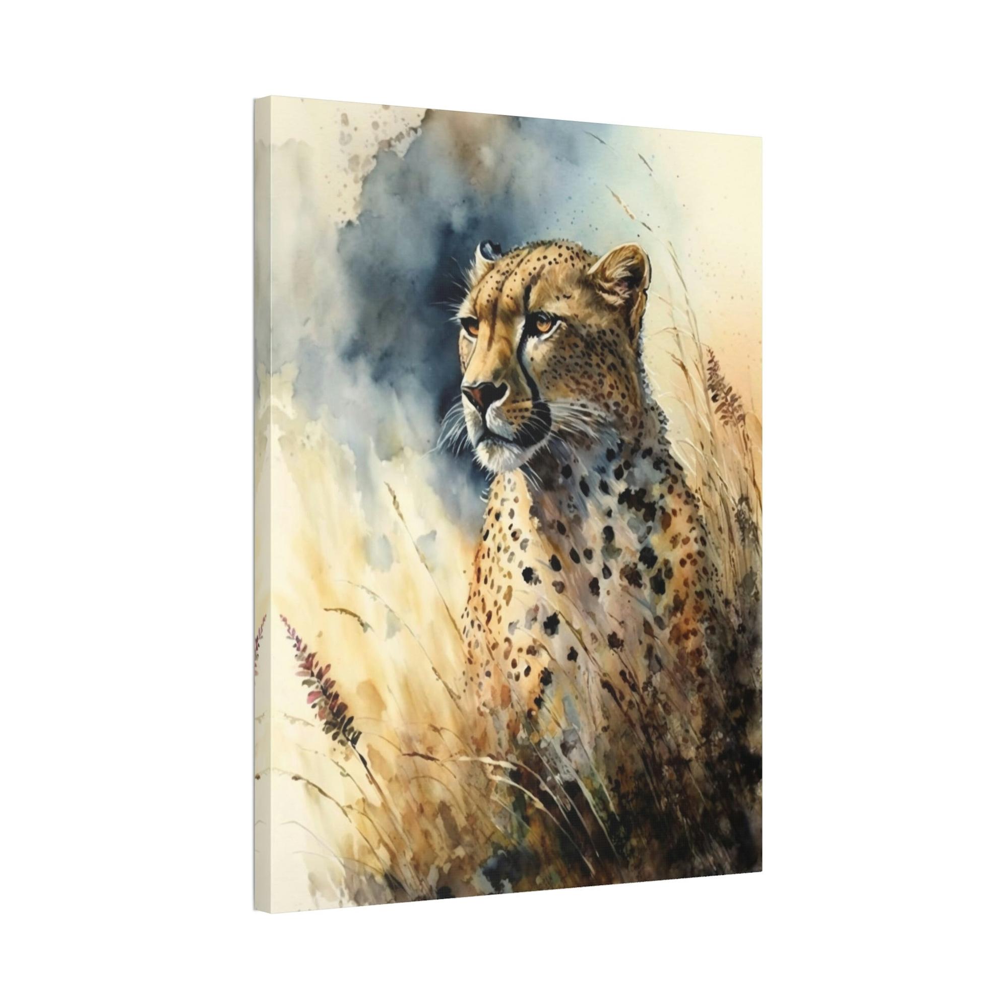 Cheetahs Graceful Movement: Cheetahs on Stunning Wall Canvas