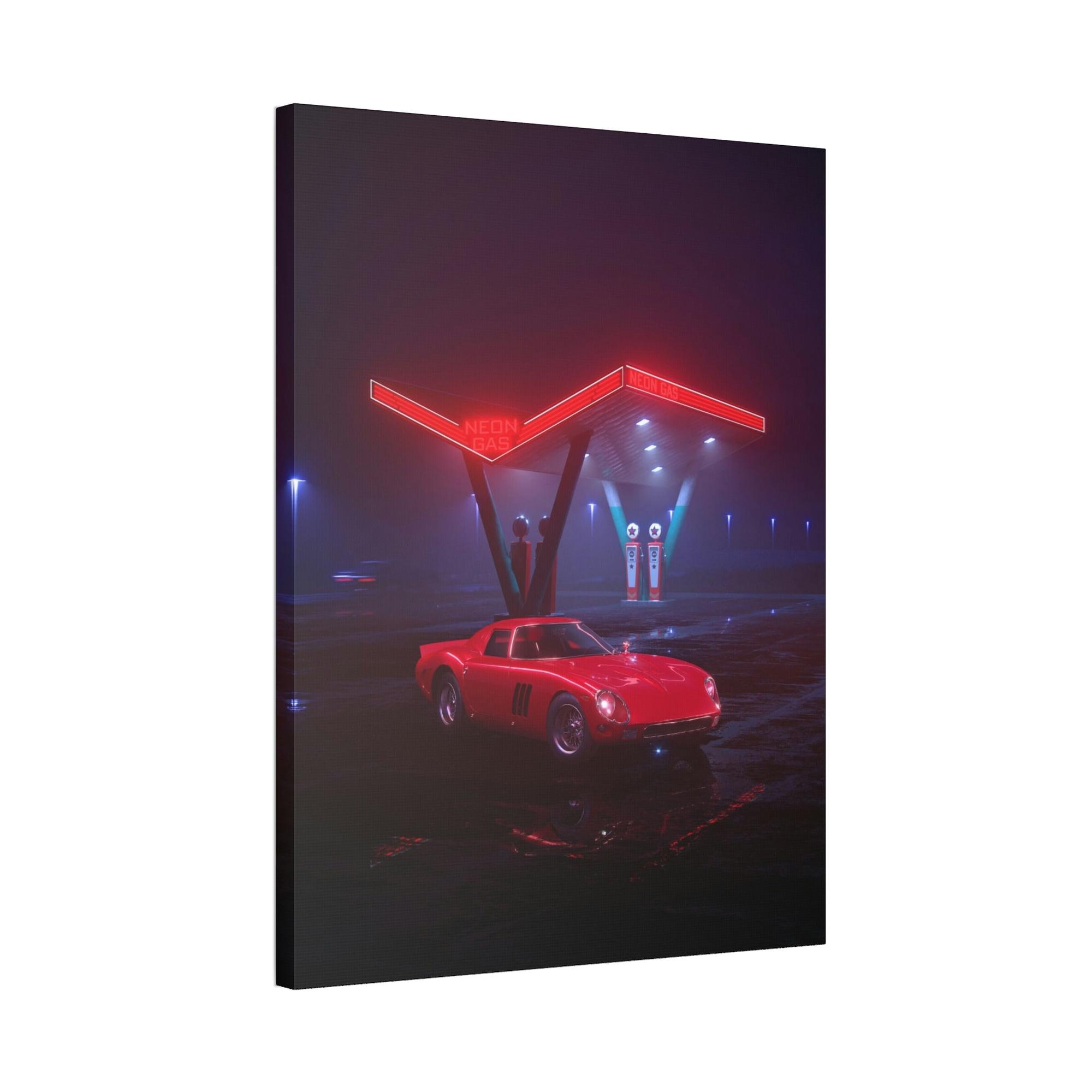 Corvette The Beauty of a Corvette on Natural Canvas & Poster: A Masterpiece Art Piece