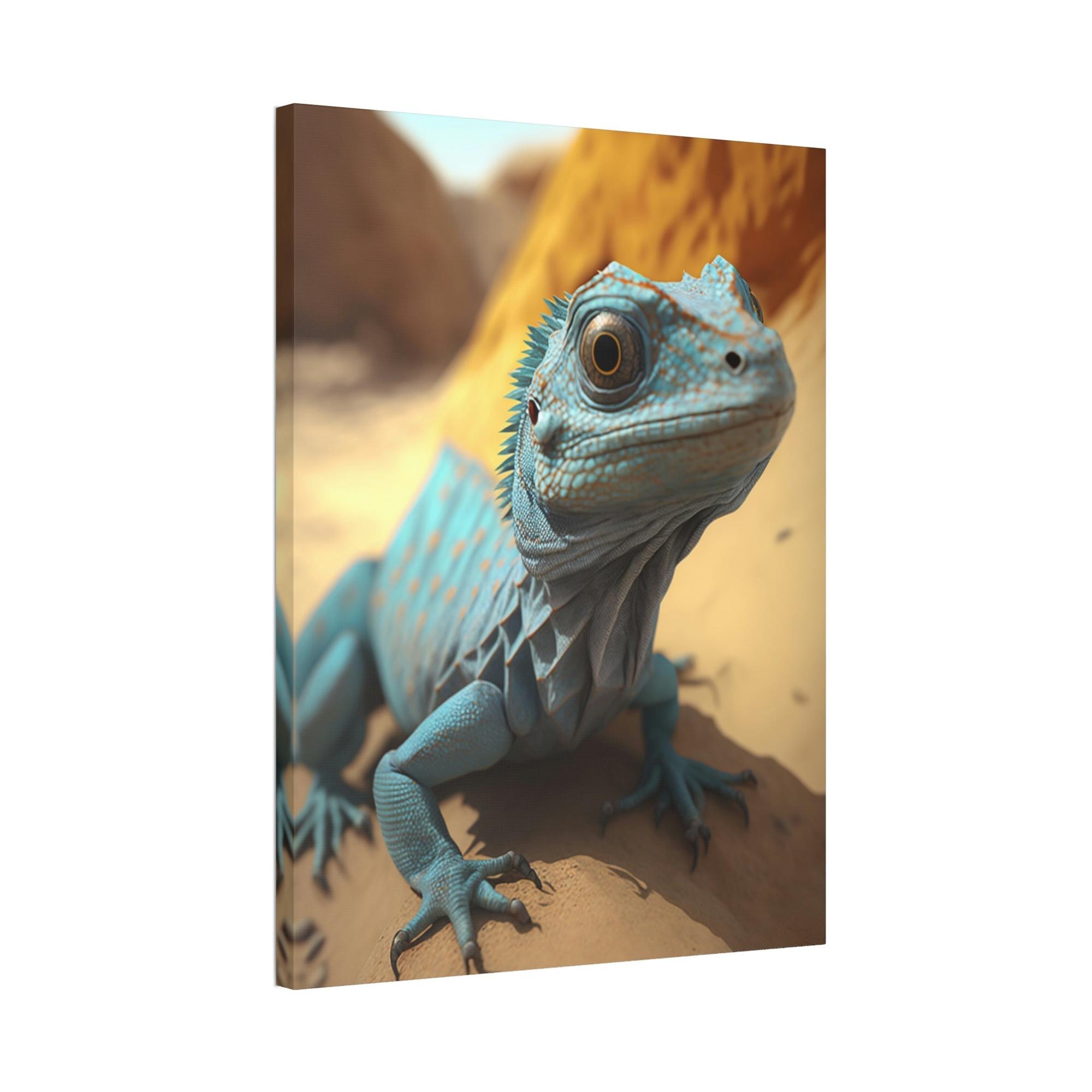 Lizards Lizard in the Wild: Vibrant Canvas and Poster of a Majestic Reptile