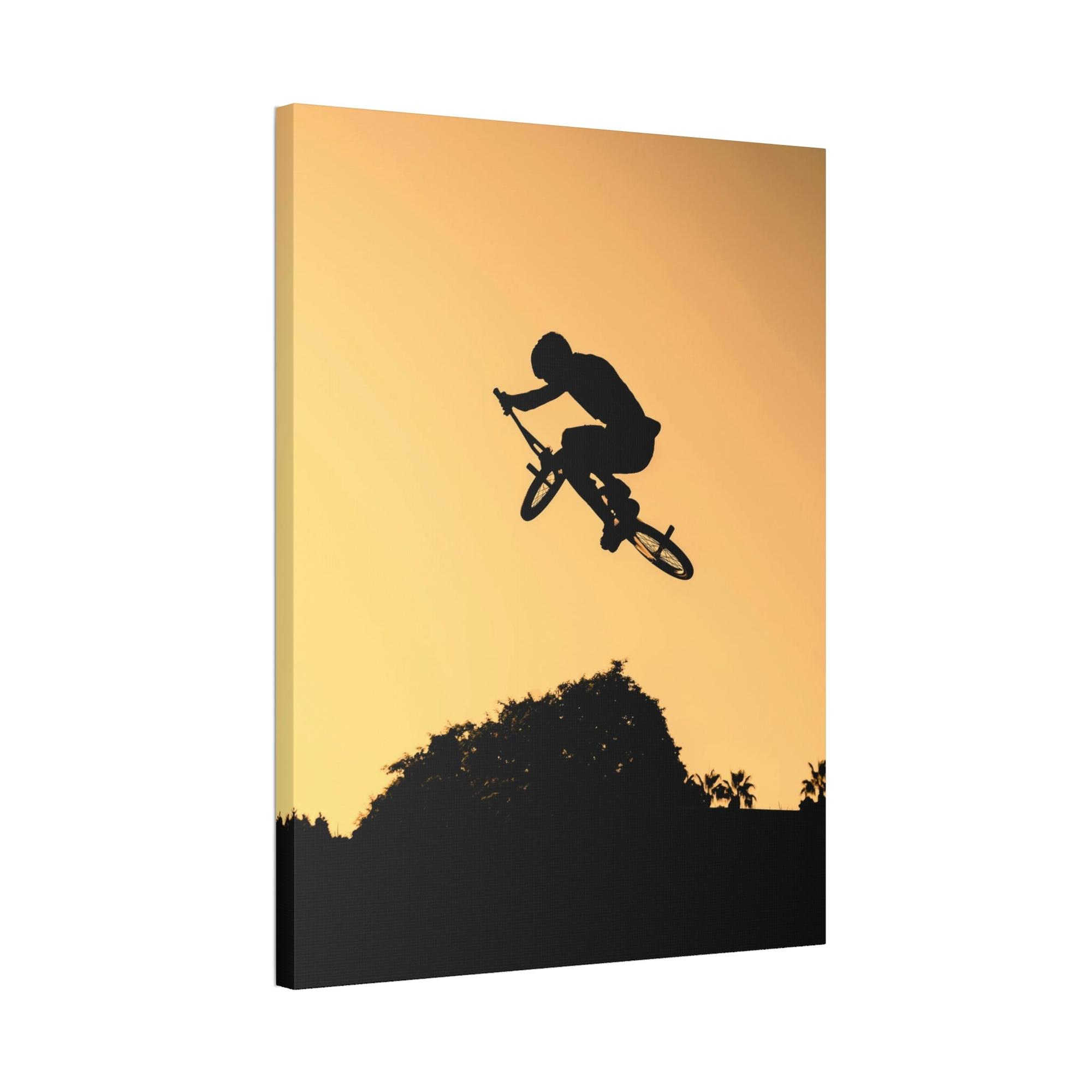 Bicycles Two-Wheeled Adventure: Colorful Bicycles on Print Canvas & Poster