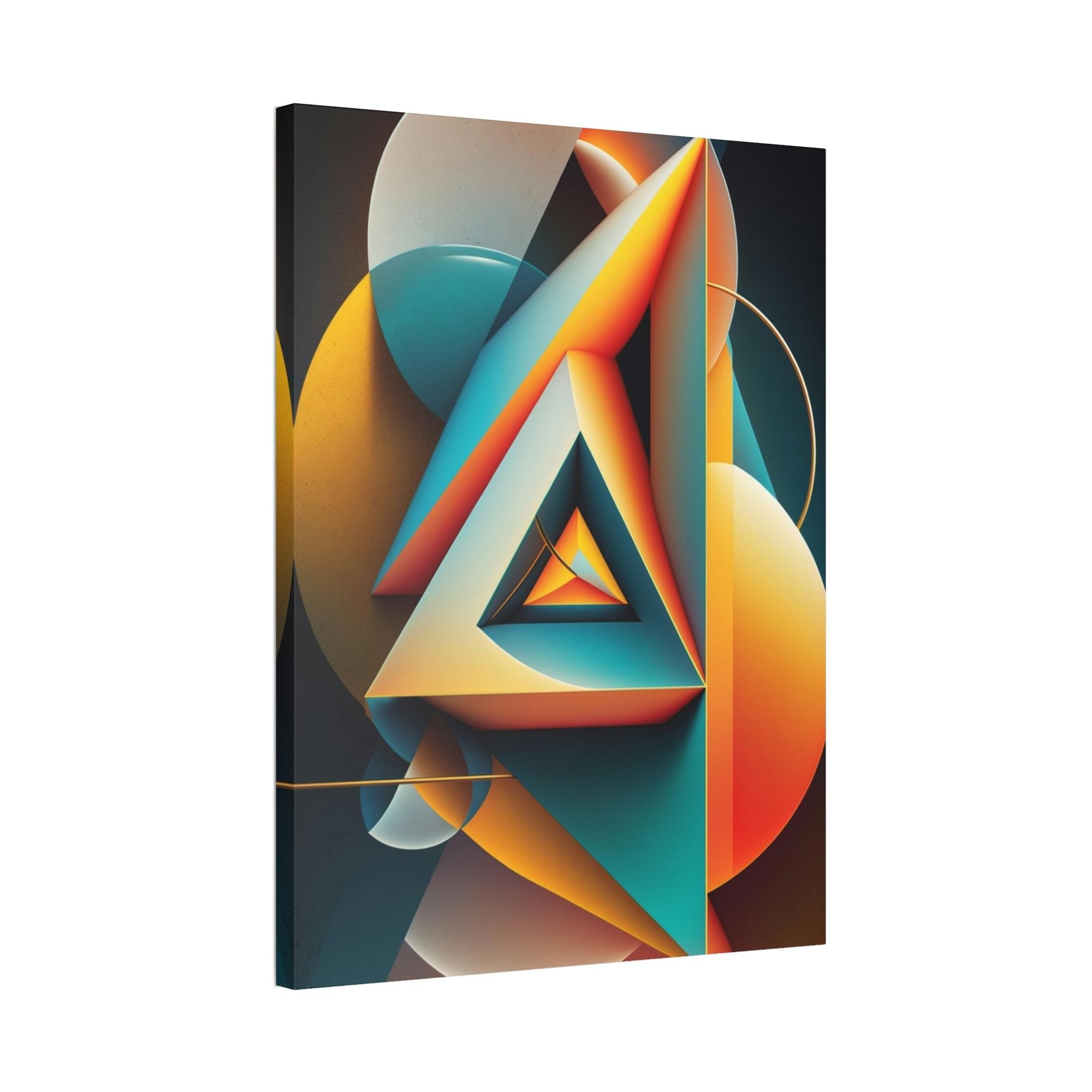 Geometric Bold Geometric Print: Canvas Art That Commands Attention