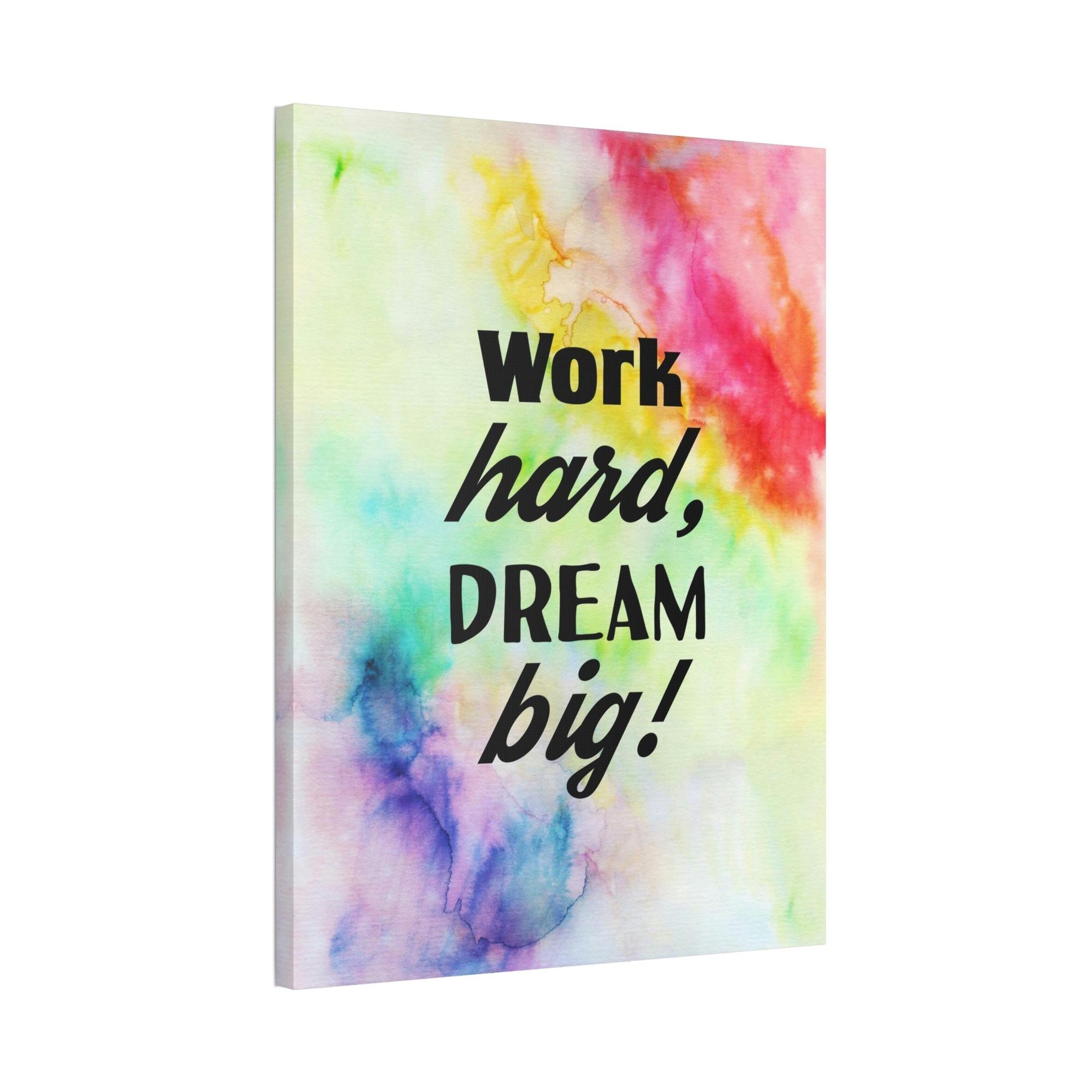 Motivational Art Frame Your Dreams: Motivational Art on Framed Canvas