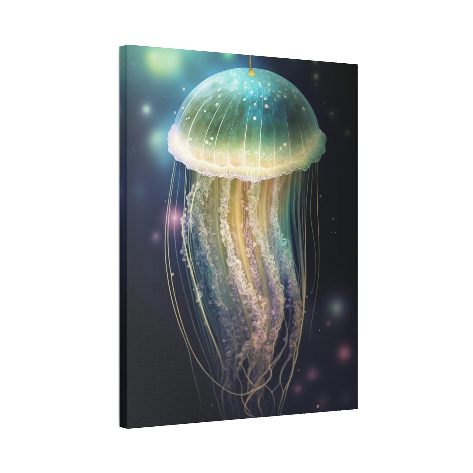 Jellyfishs Jellyfish Dreams: Natural Canvas & Poster Masterpiece of Underwater Life