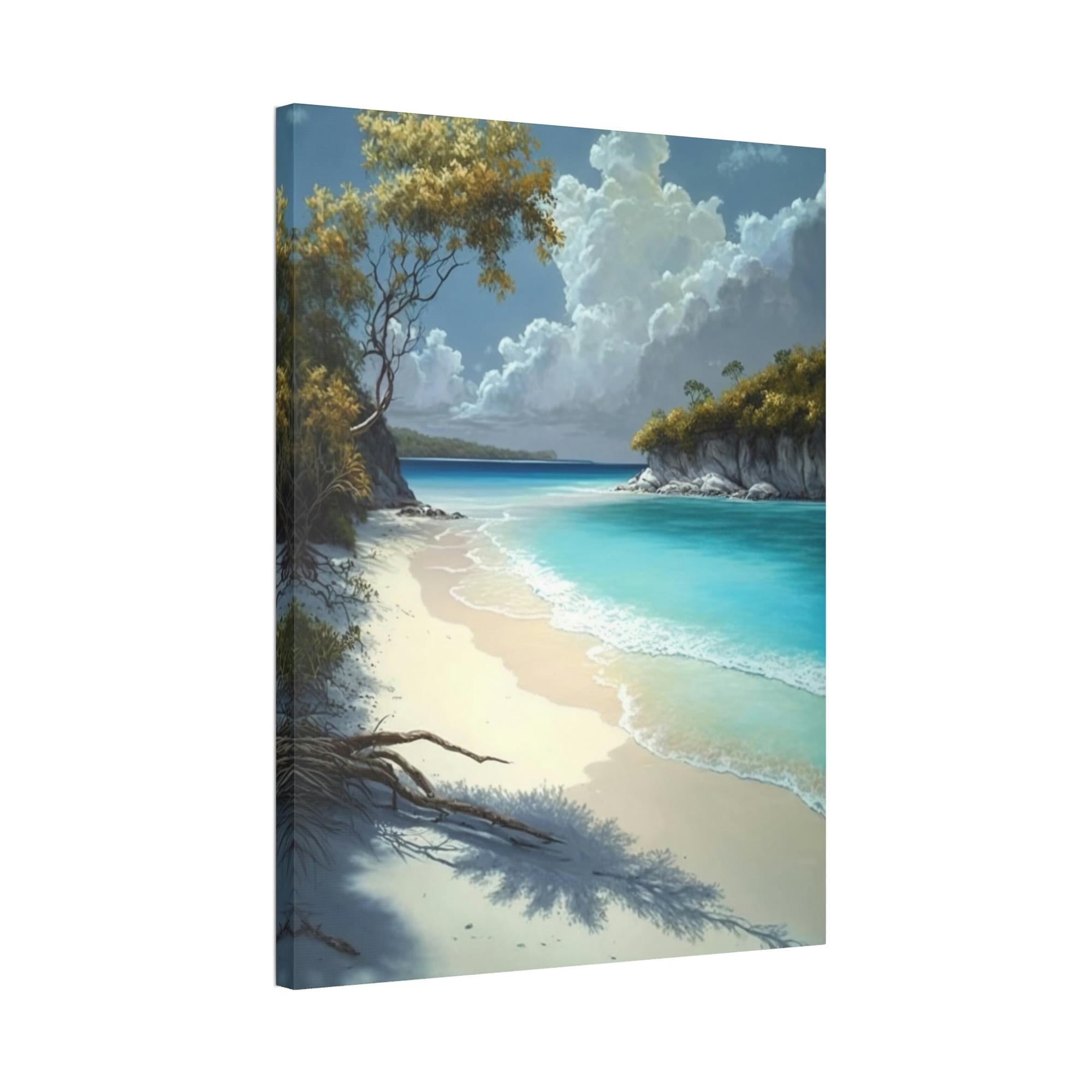 Caribbean Beach Sun-Kissed Sands: Caribbean Beach Framed Posters and Wall Decor