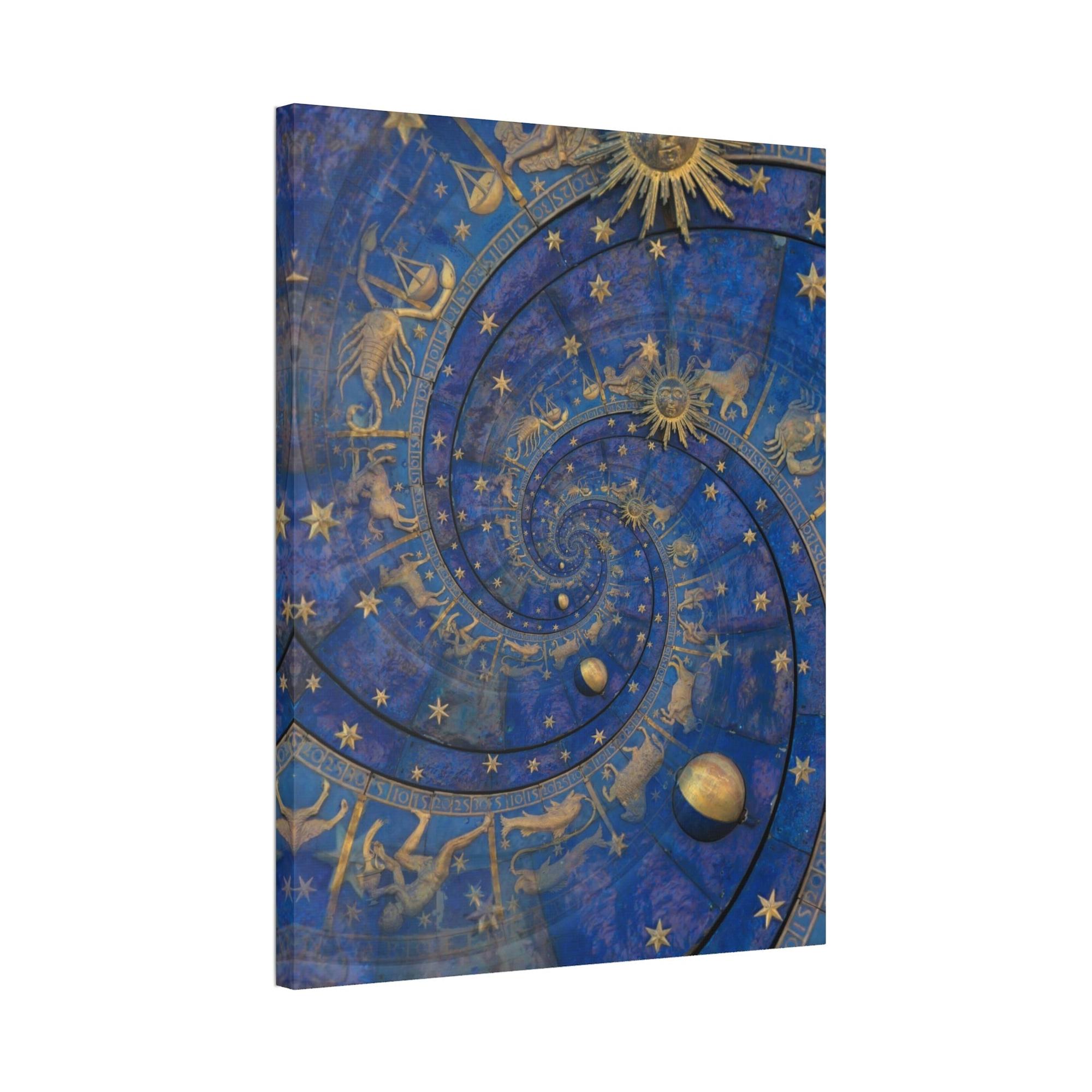 Zodiac Zodiac Symbols in the Sky: Abstract Framed Poster Art for Home