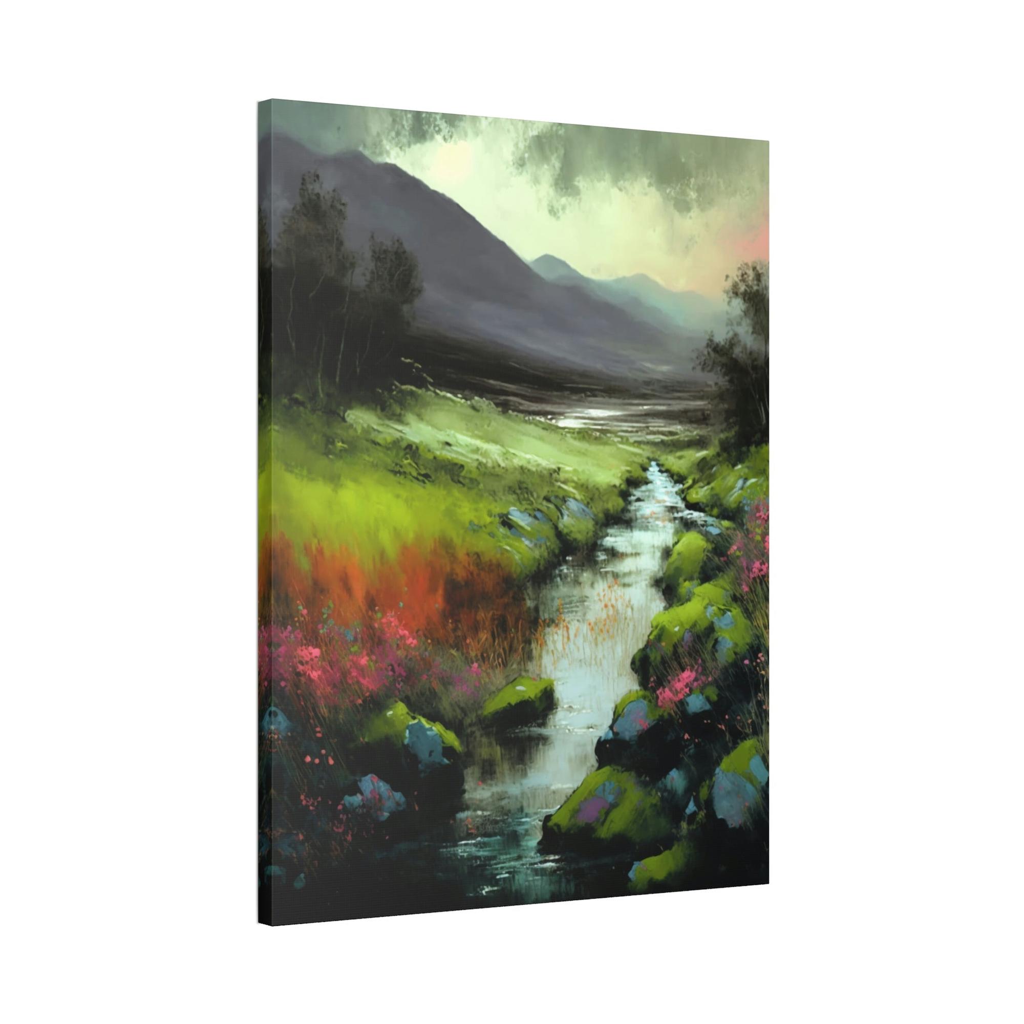 Abstract Landscape Majestic Scenery: A Print on Canvas & Poster of a Grandiose Landscape