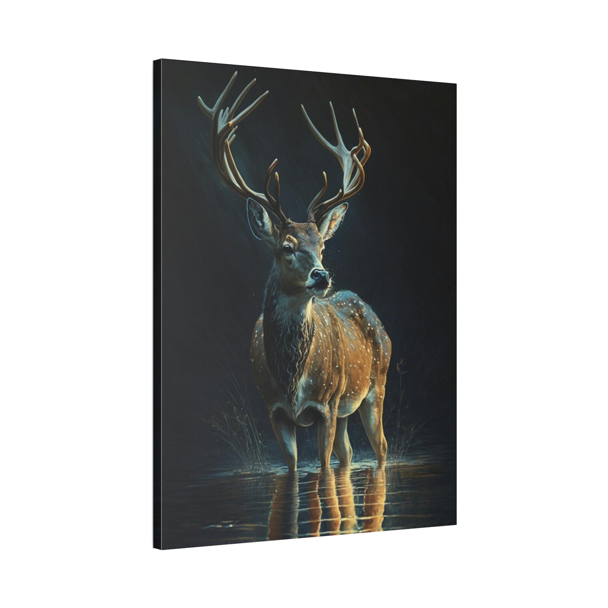 Deers The Grace of Deer: A Canvas Artistic Expression