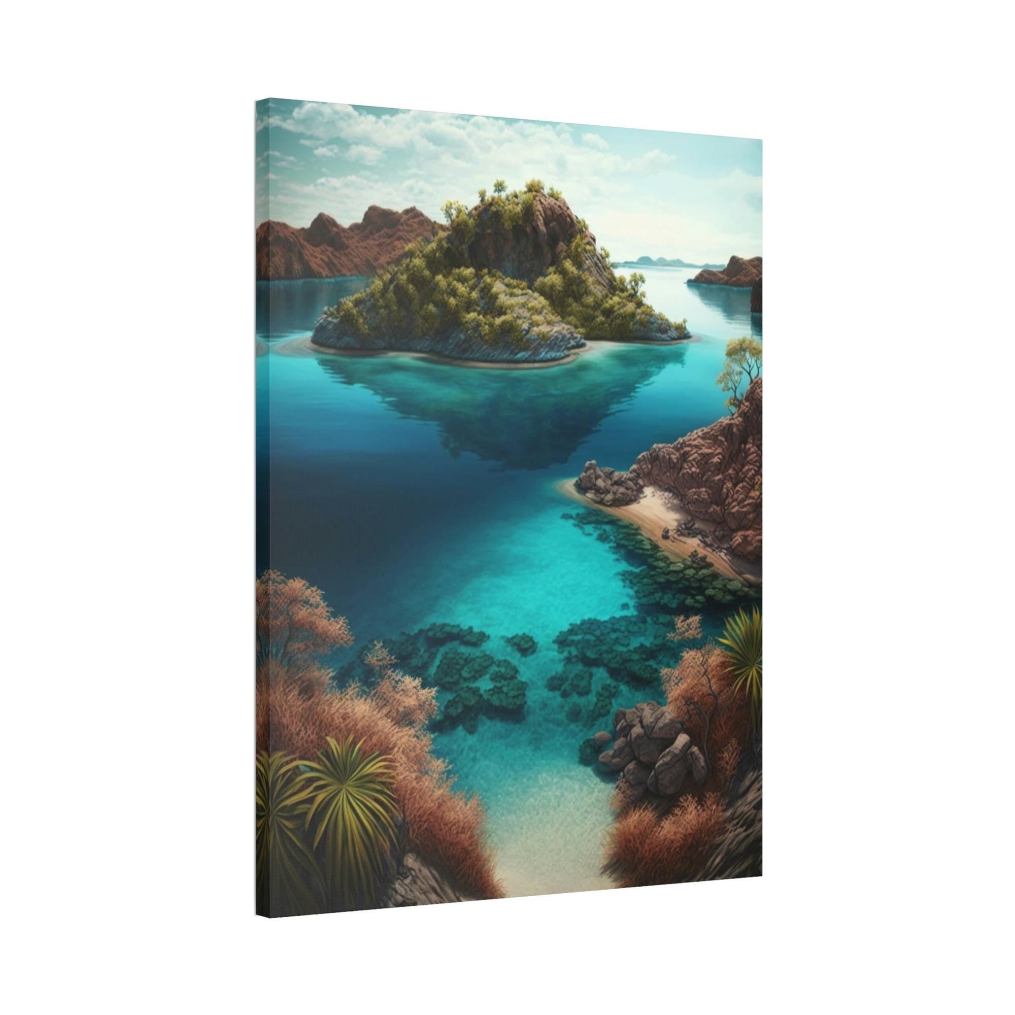 Tropical Tropical Paradise: A Vibrant and Lush Canvas Print