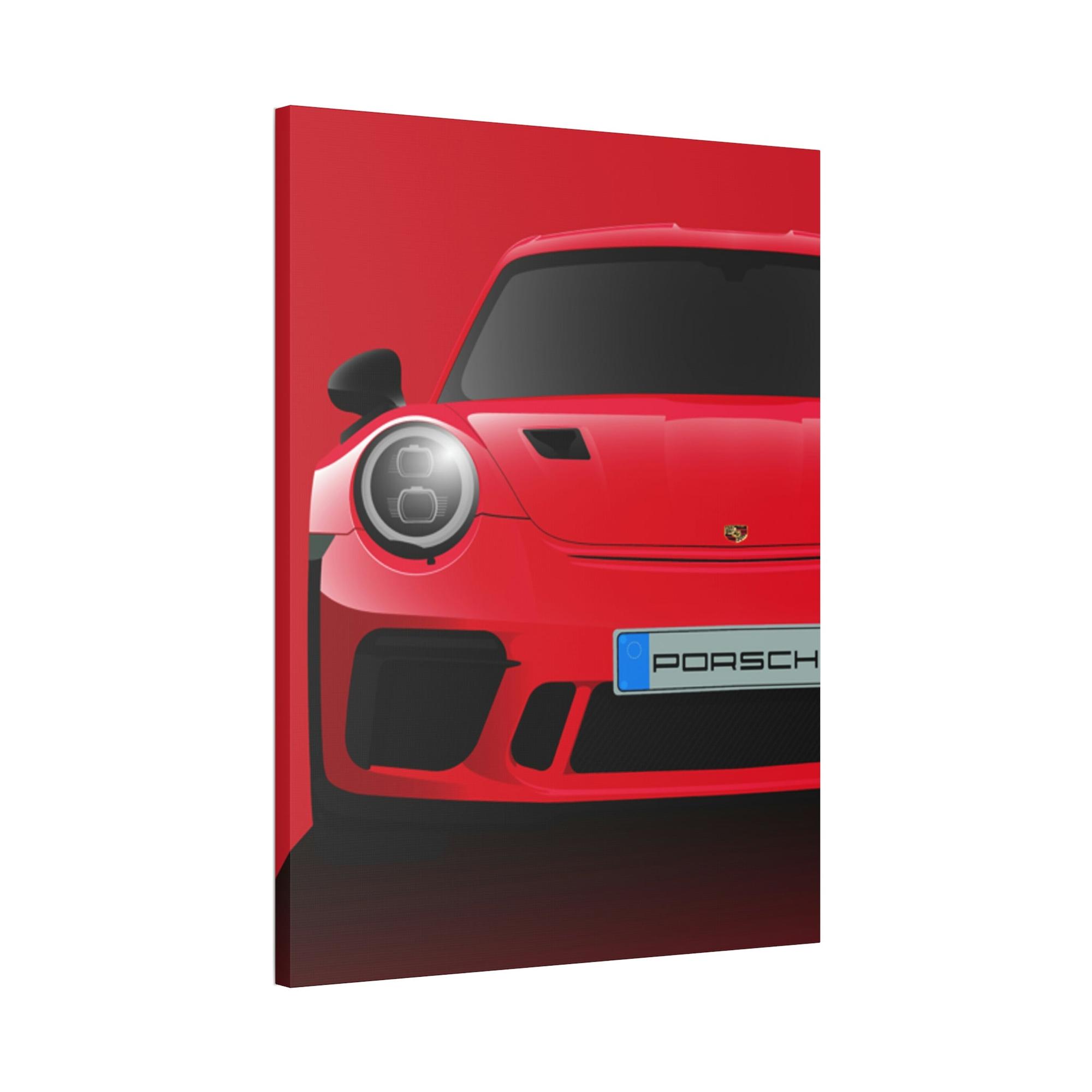 Porsche The Red Rocket: A Poster Print of a Red Porsche That Captivates the Eye