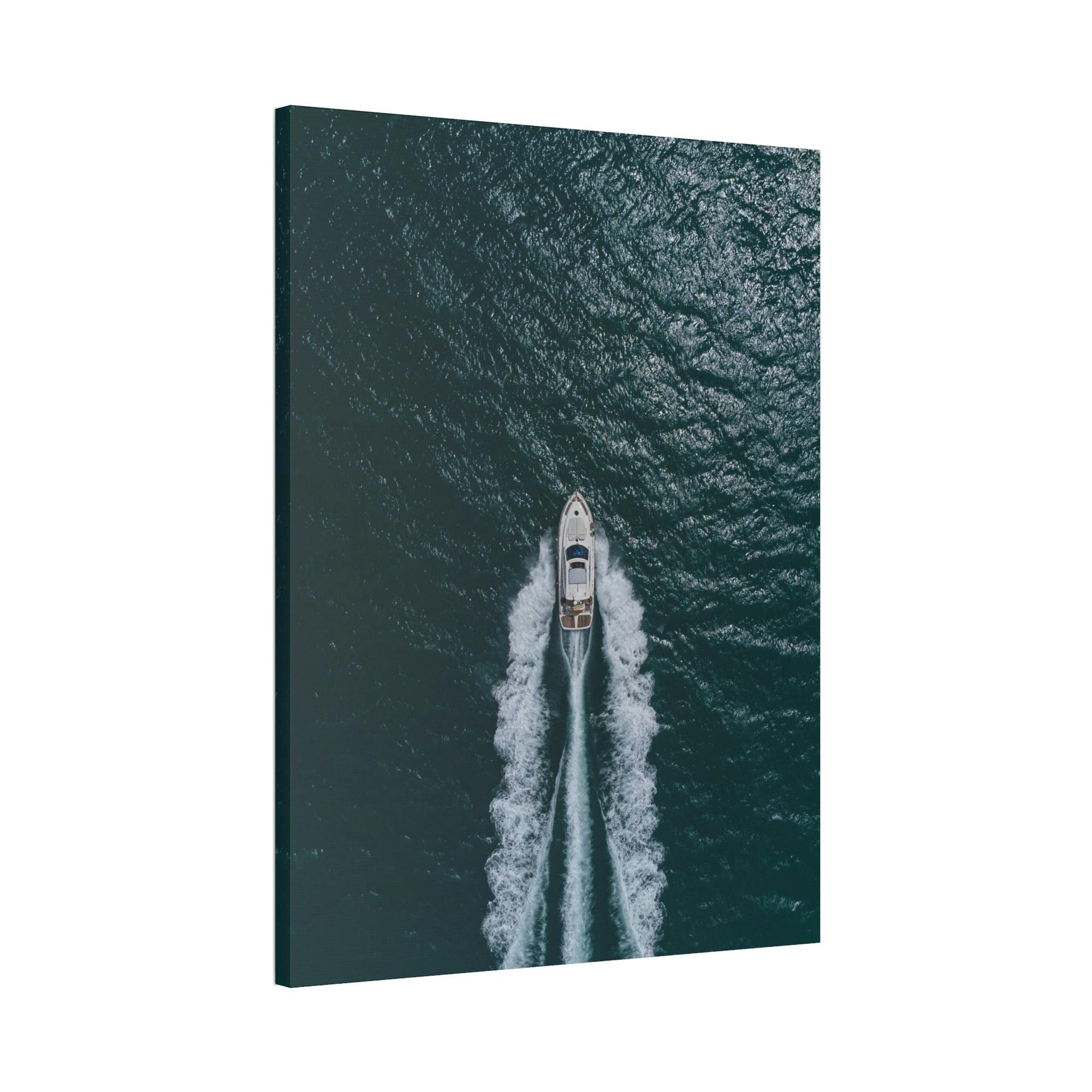 Boats Modern Boat Art: Contemporary Print on Canvas