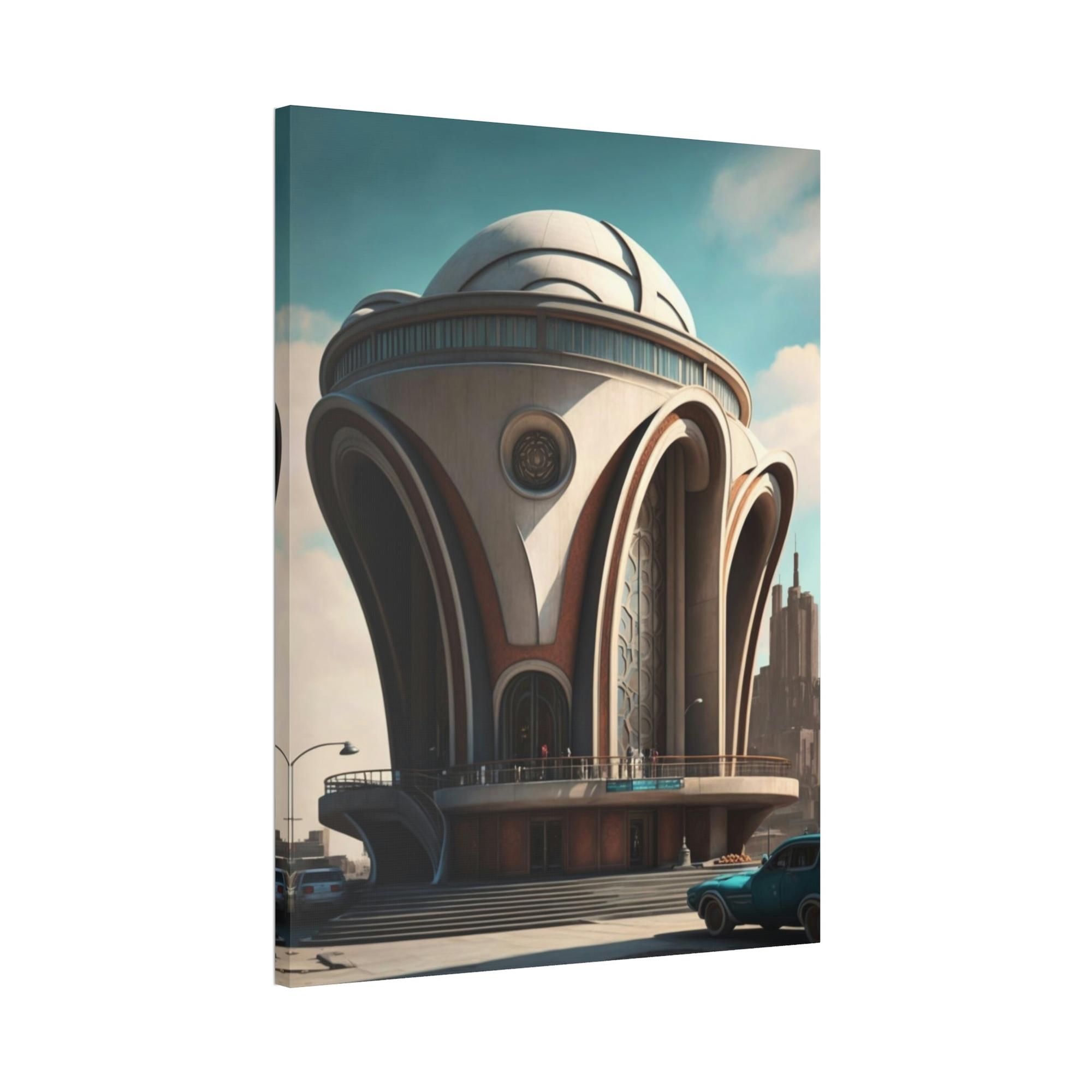 Architecture Artistic Impressions: Canvas Print of Abstract Architecture