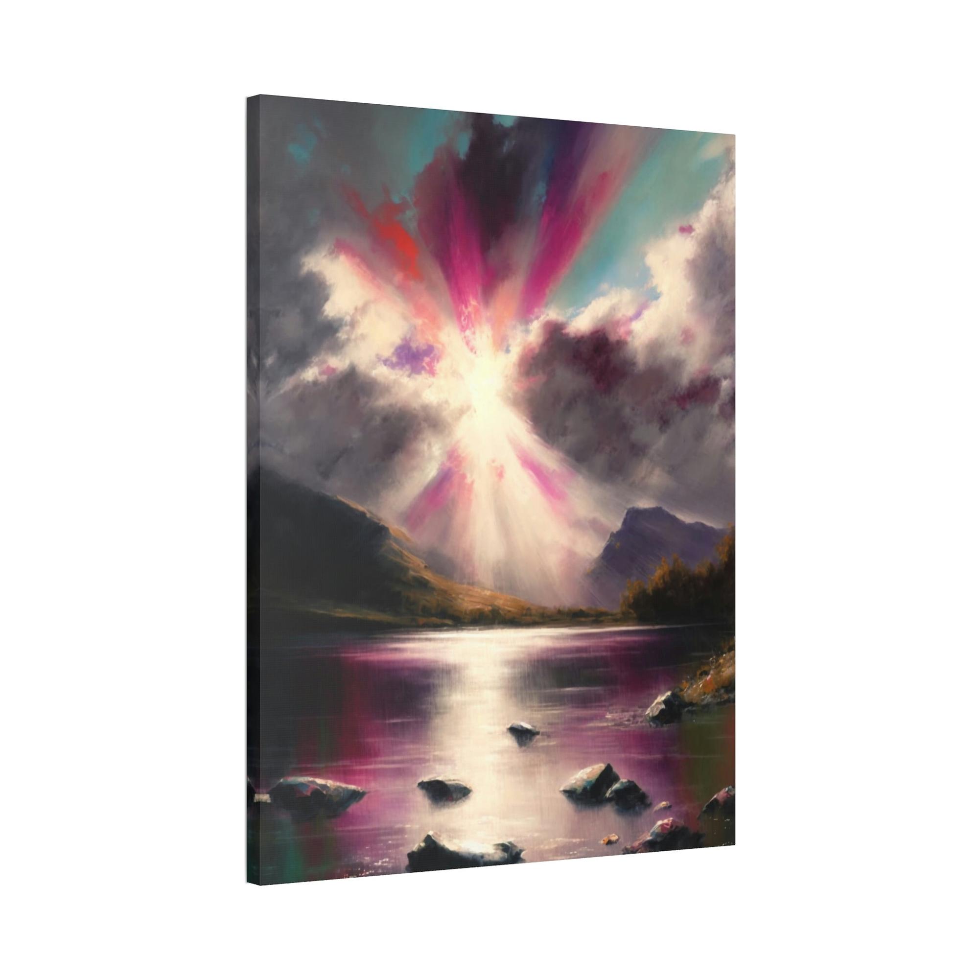 Abstract Landscape Abstracted Terrain: A Print on Canvas & Poster of a Contemporary Landscape