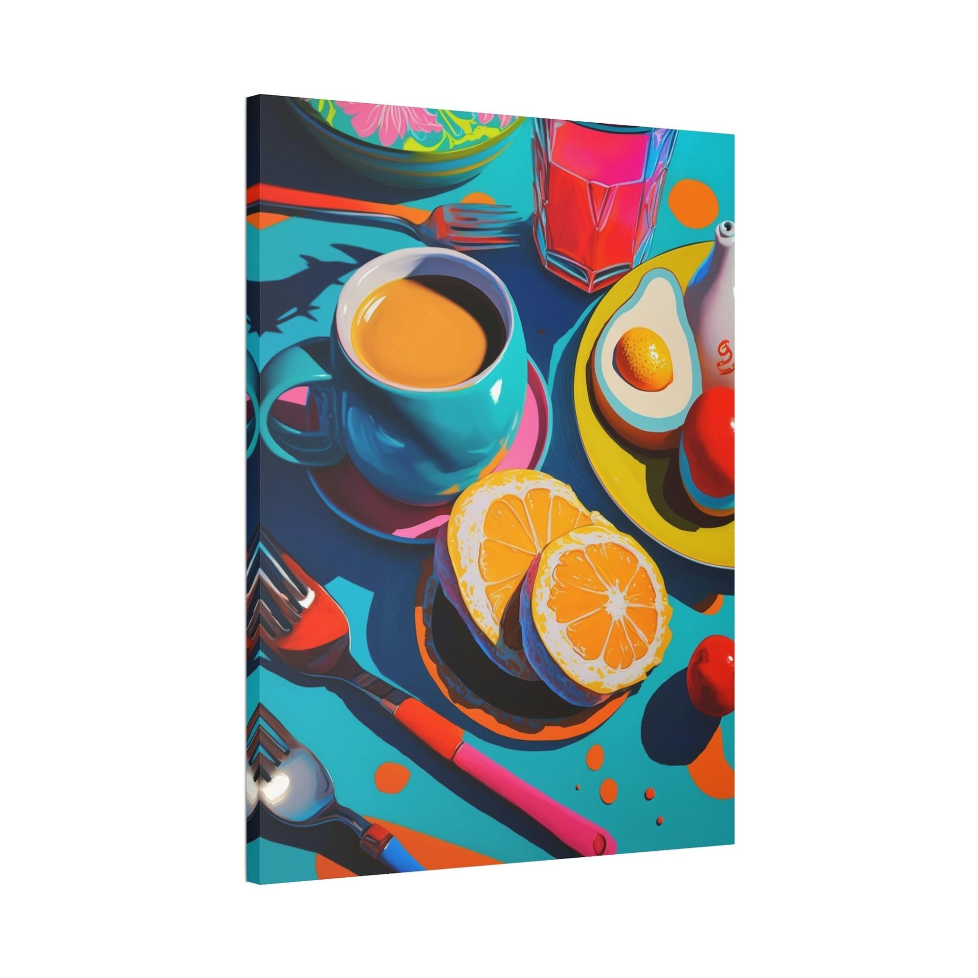 Breakfast Morning Delight: Poster of a Beautifully Served Breakfast Table