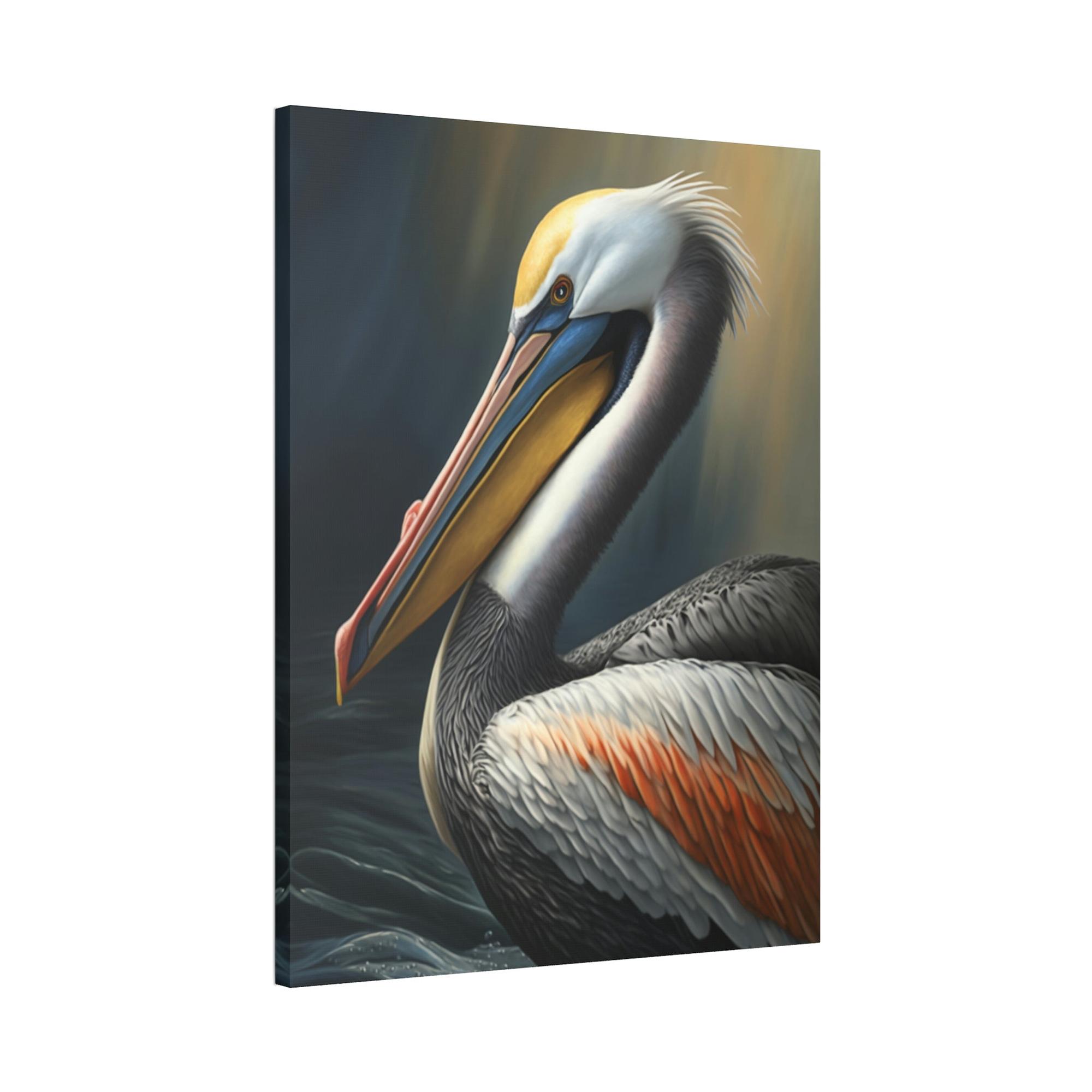 Pelicans Pelican's Voyage: A Canvas Coastal Adventure