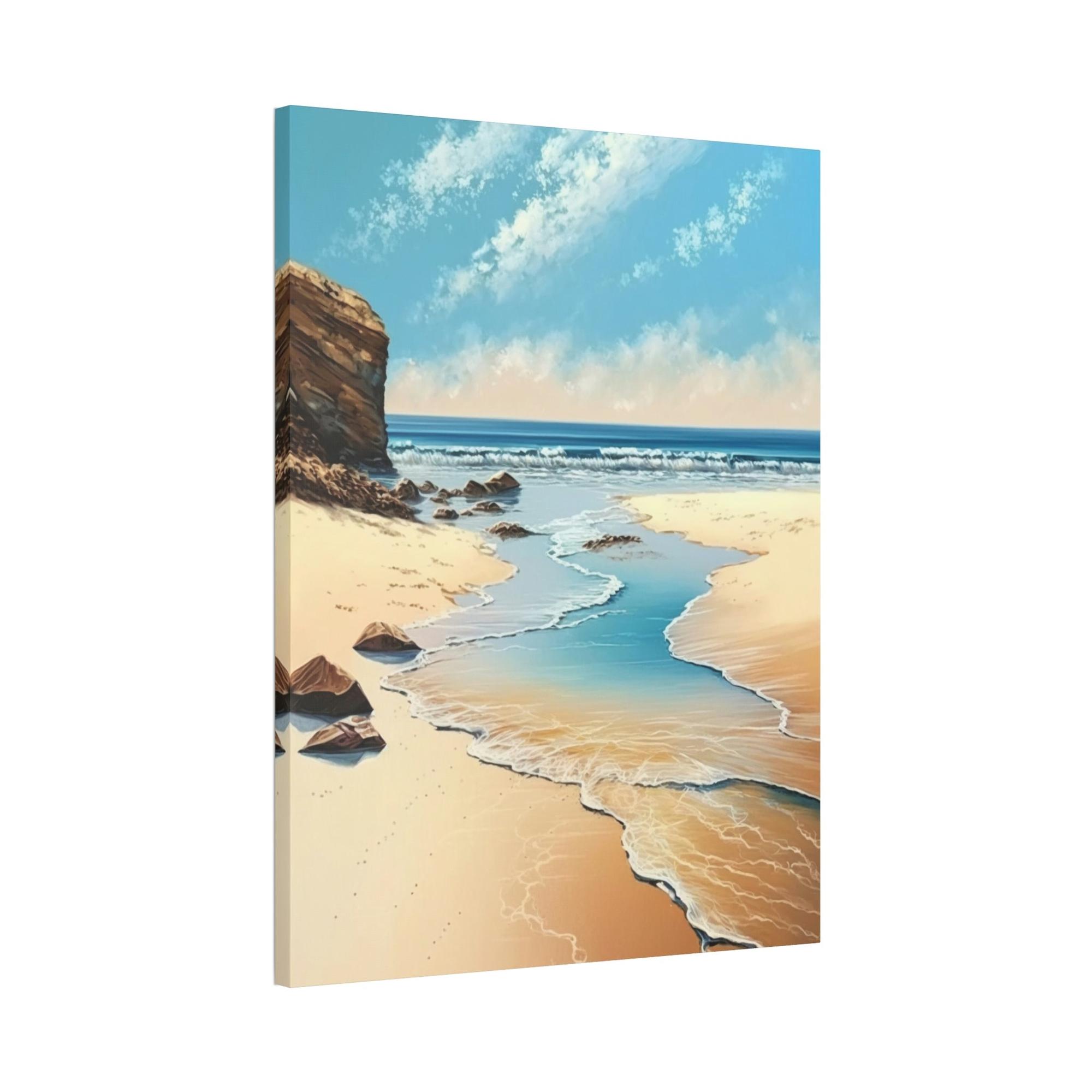 Sandy Beach Coastal Charm: A Sandy Beach Landscape