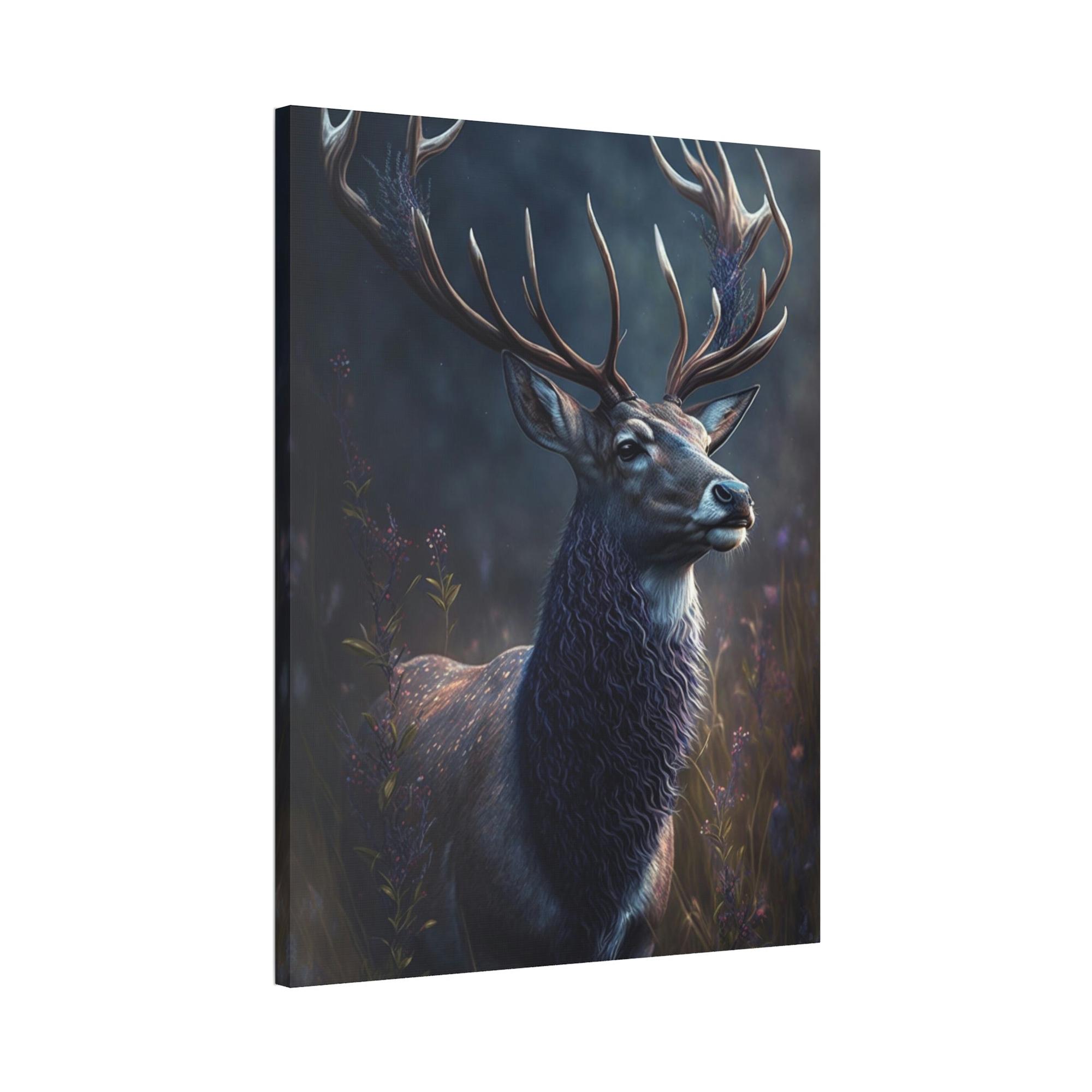 Deers Deer Dreaming: A Canvas Forest Fantasy