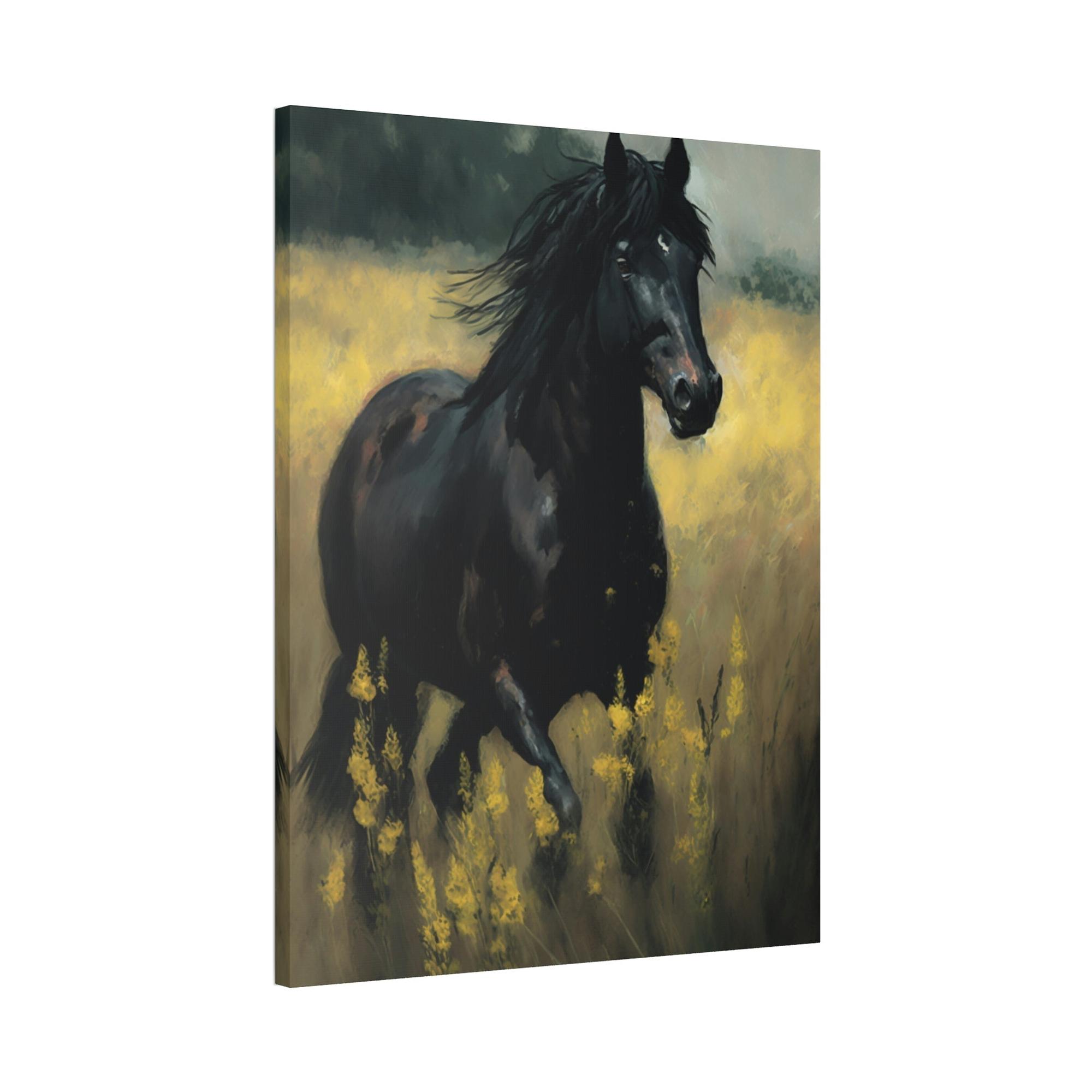 Horses Horse in Motion: A Canvas Equine Energy