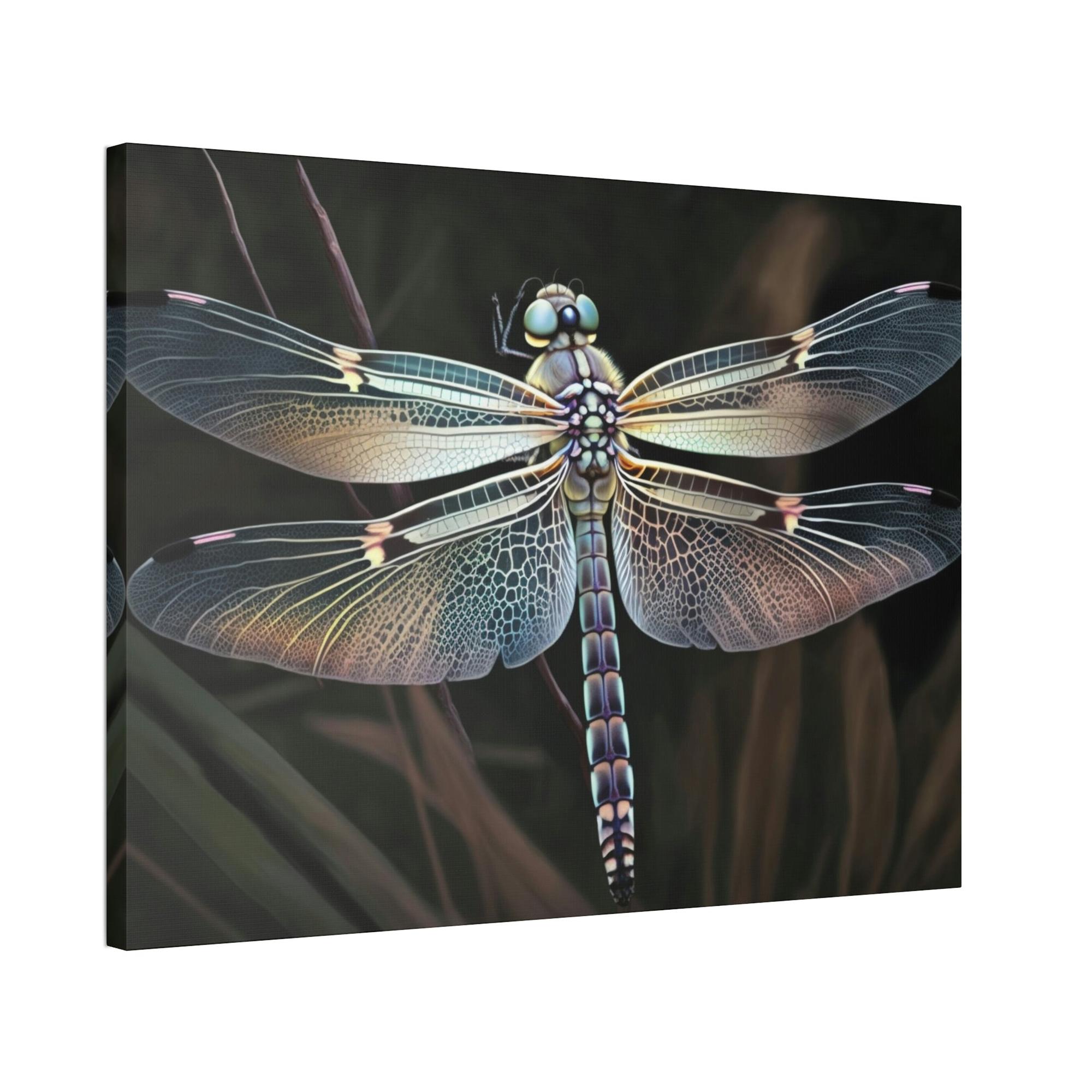 Dragonfly Dragonfly Delight: A Natural Canvas Print of Beautiful Insects