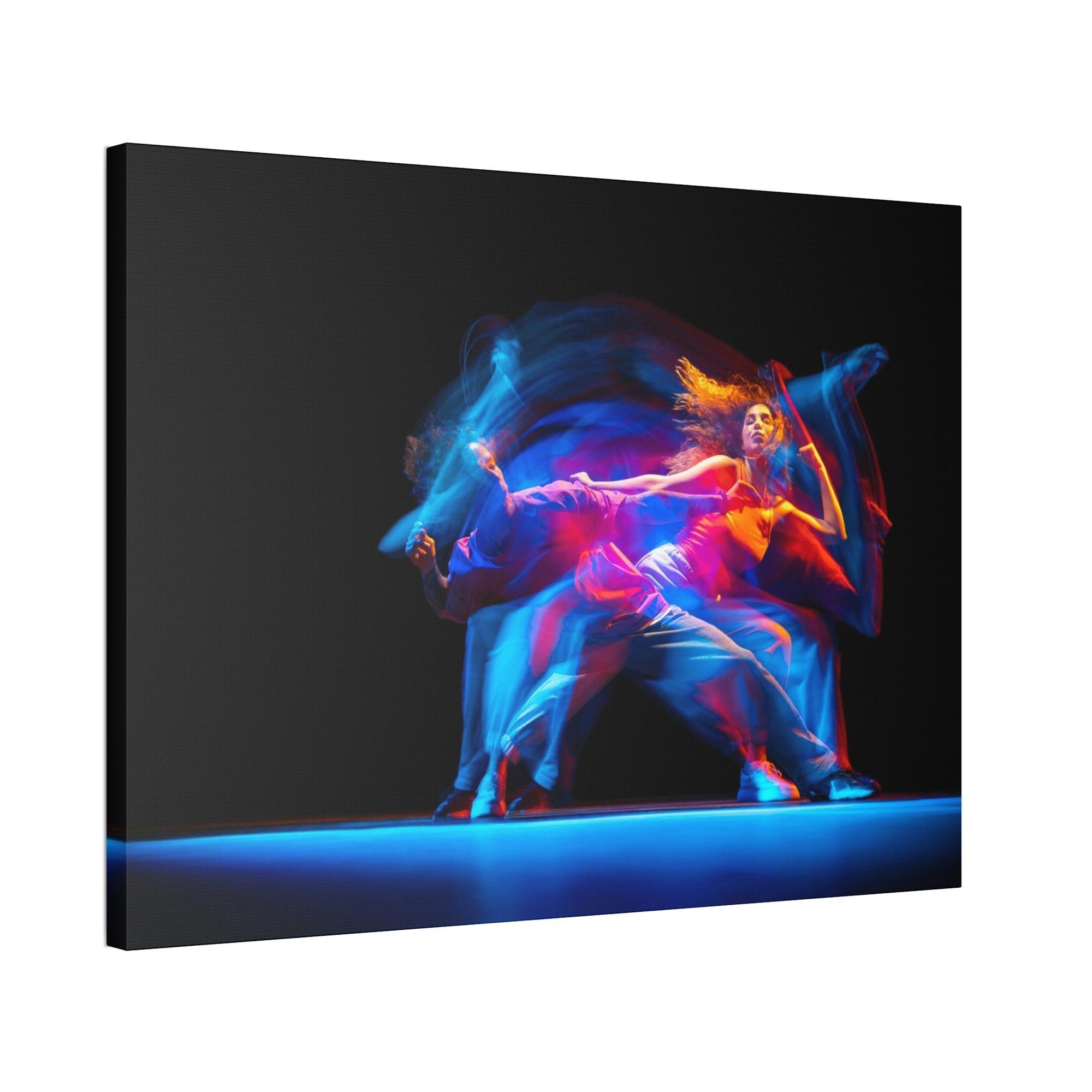 Dance The Joy of Movement: Framed Canvas & Poster of a Dancer in Full Motion