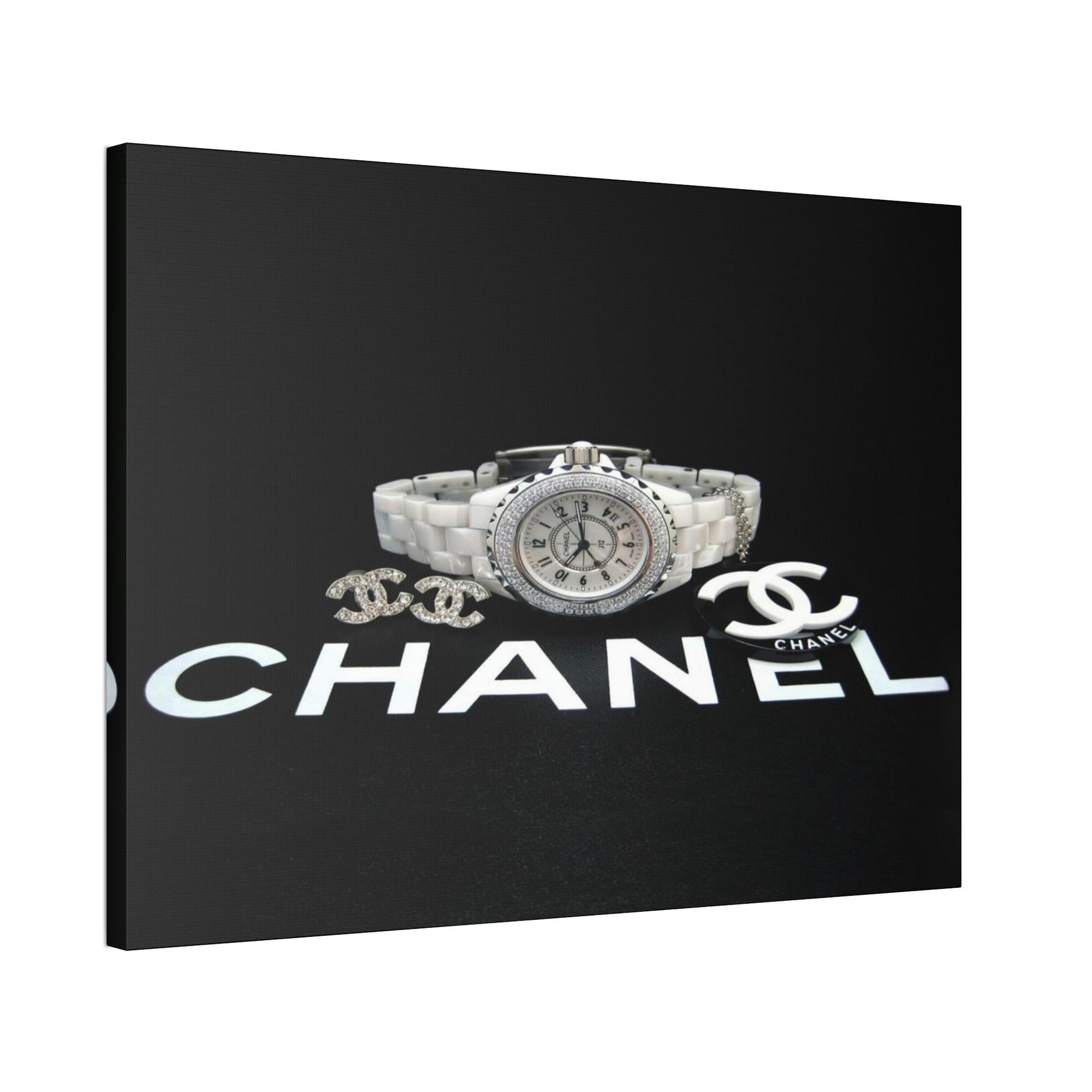 Chanel Classy and Chic: Chanel-Inspired Wall Art on Natural Canvas