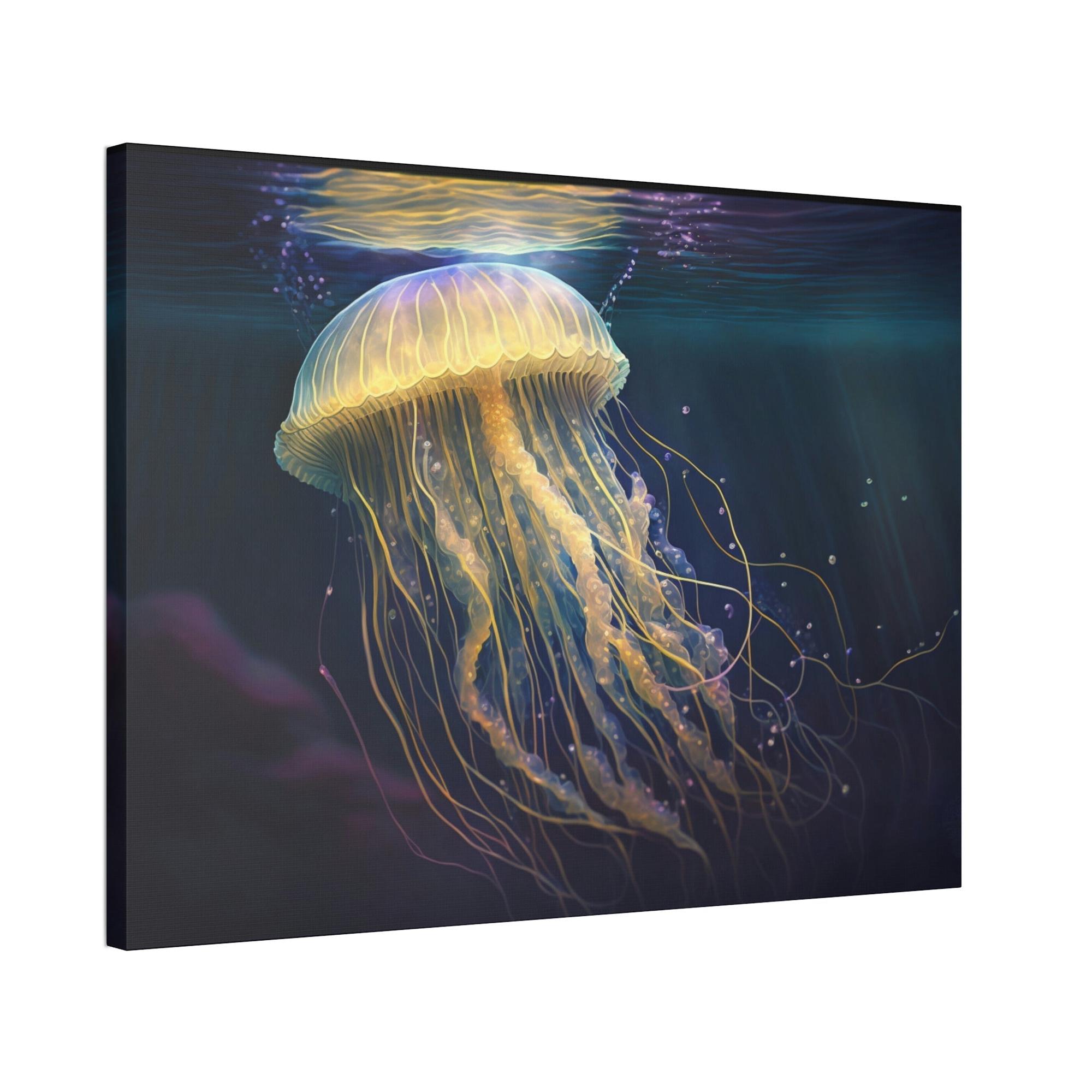 Jellyfishs Jellyfish Wonder: Captivating Canvas Wall Art Prints for Ocean Lovers