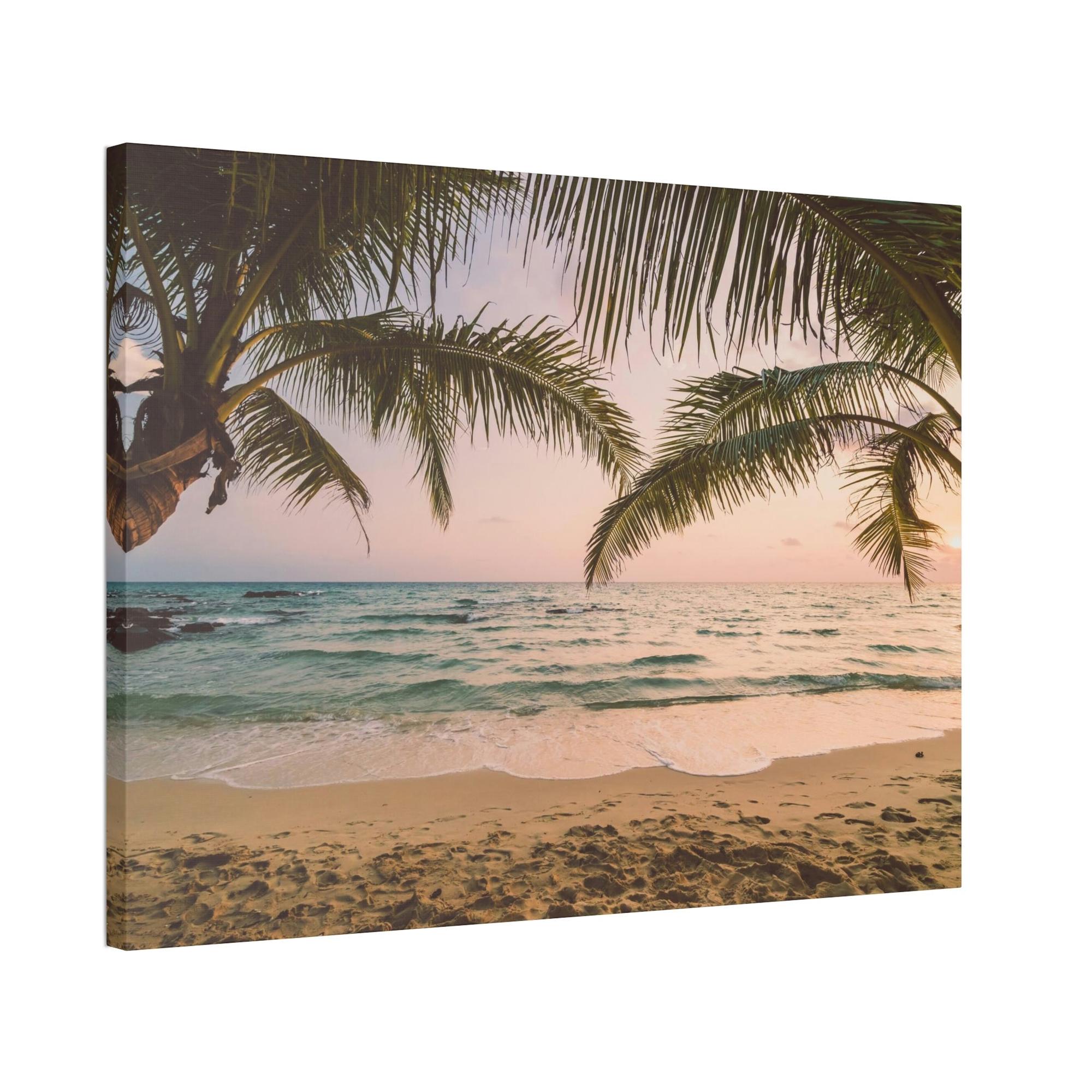 Palm Trees Coastal Getaway: Palm Trees Framed Canvas & Poster for Your Bedroom