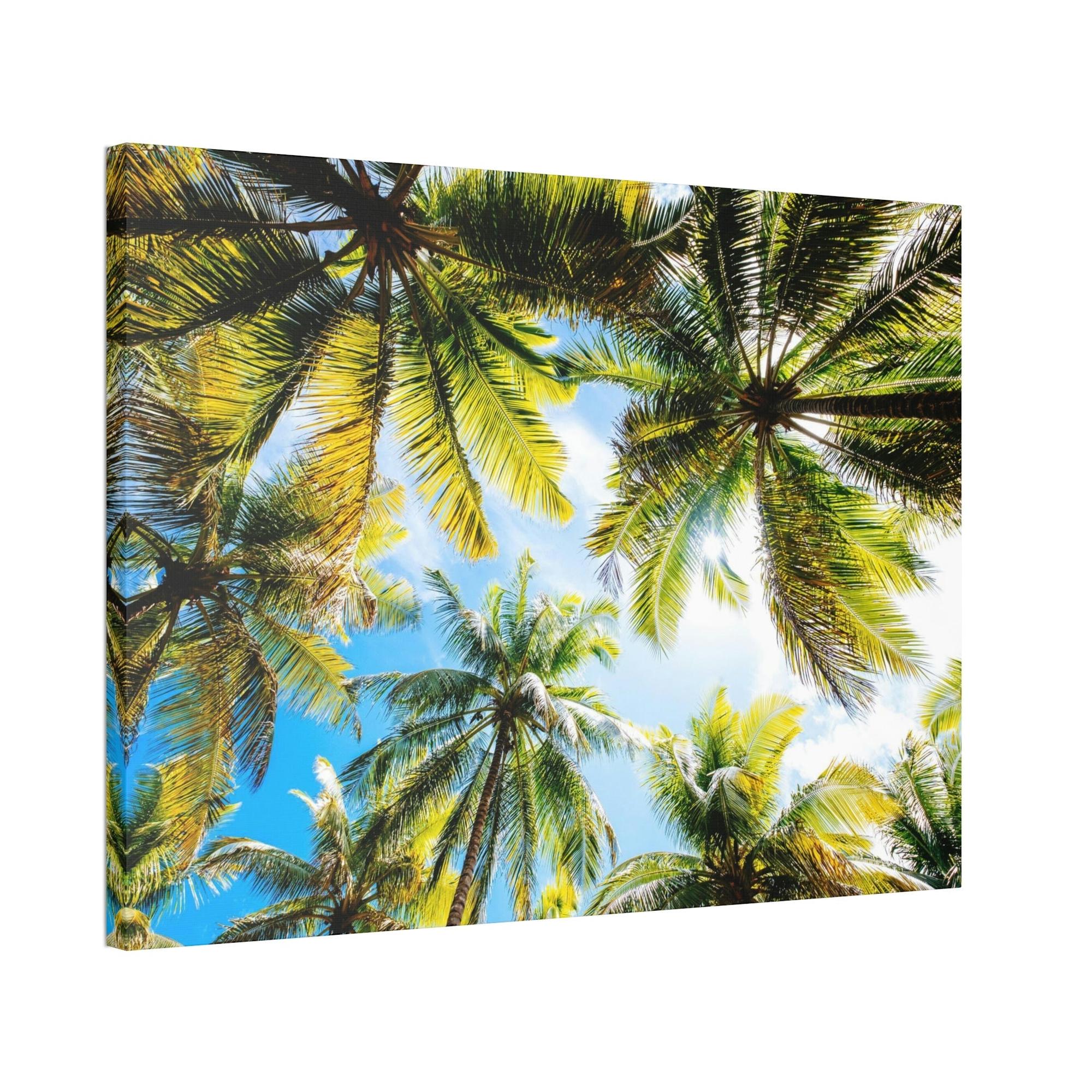 Palm Trees Soothing Palms: Relaxing Wall Art of Palm Trees Swaying in the Breeze