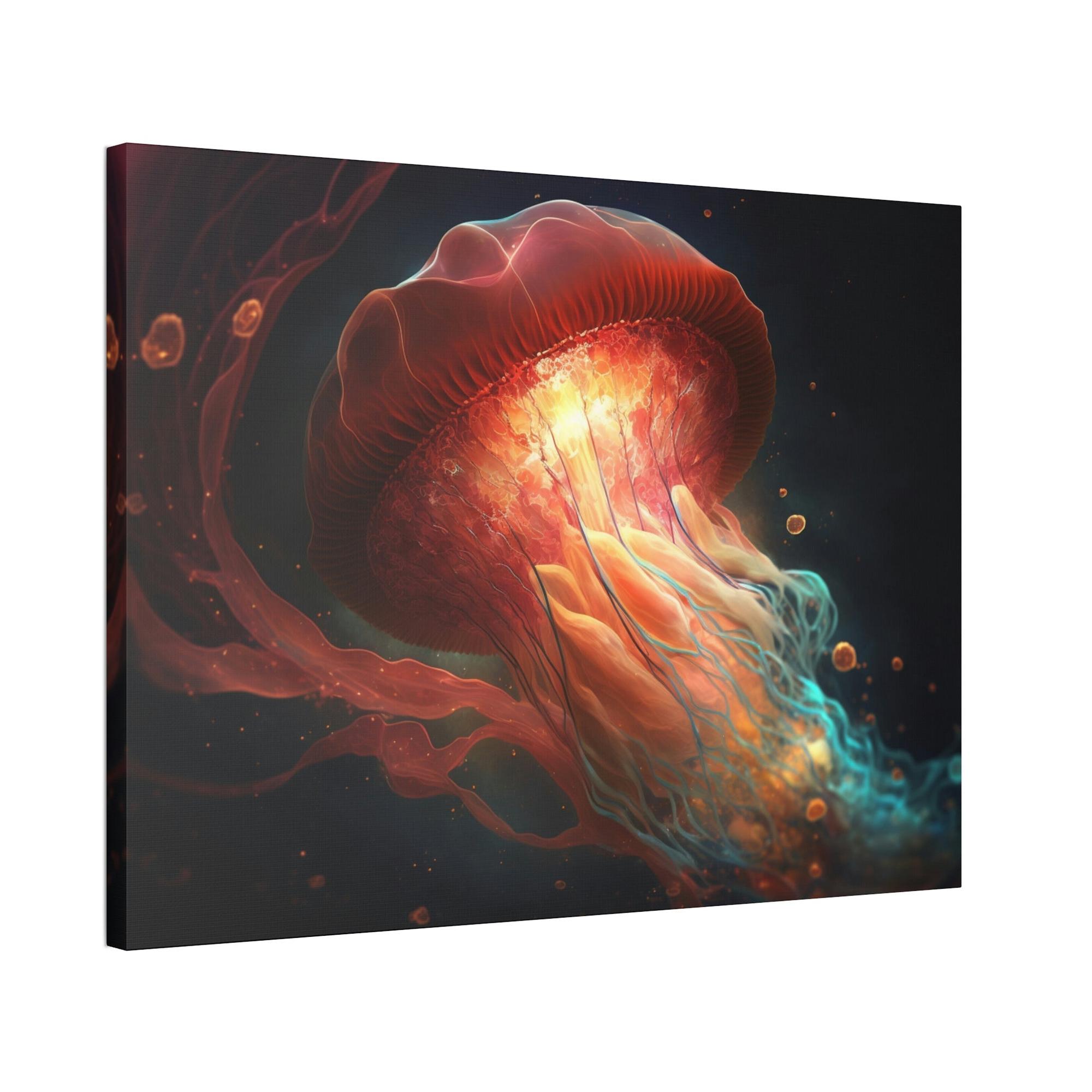 Jellyfishs The Graceful Dance: Jellyfish Wall Art Collection on Canvas
