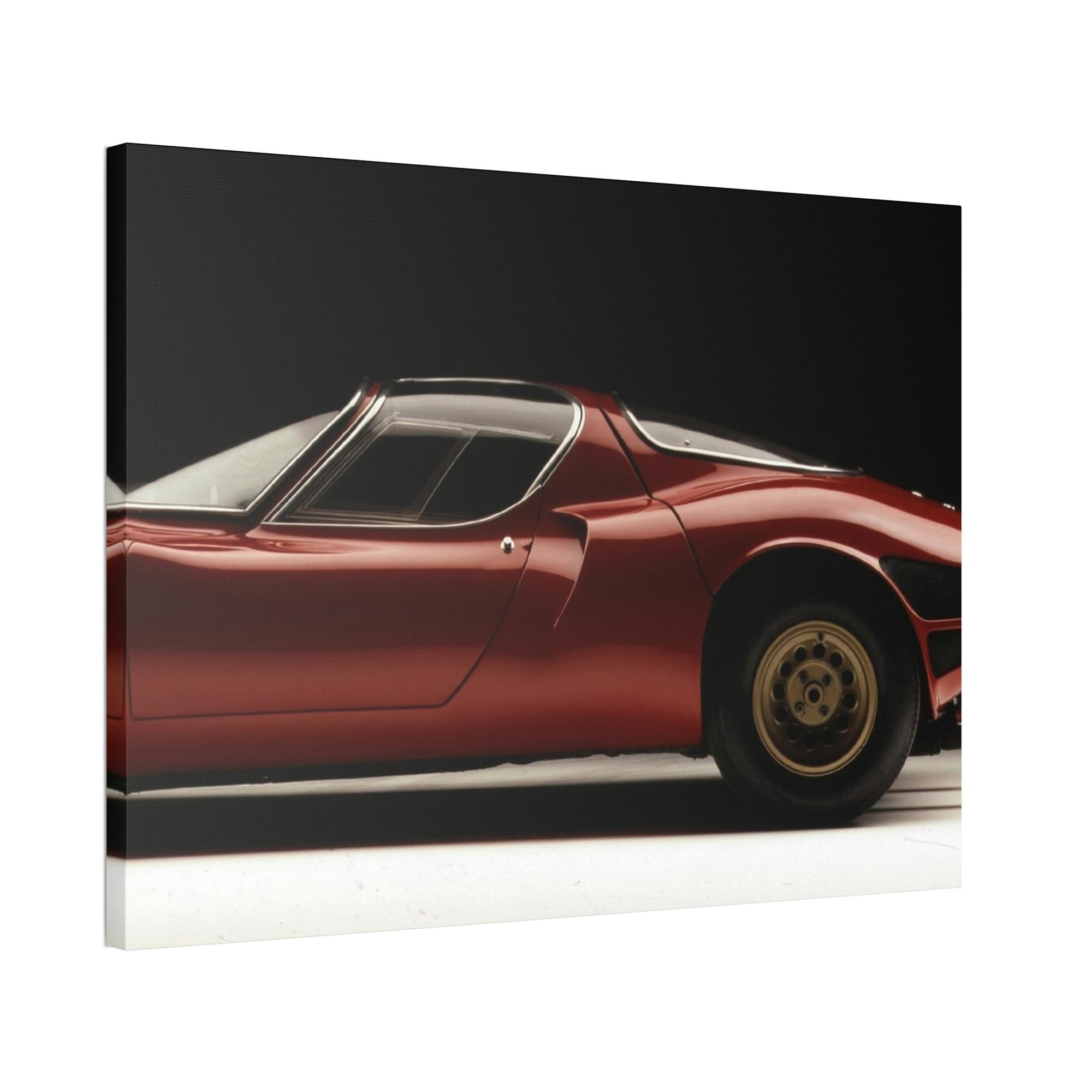 Alfa Romeo Vintage Beauty: A Framed Canvas of an Alfa Romeo Classic Car