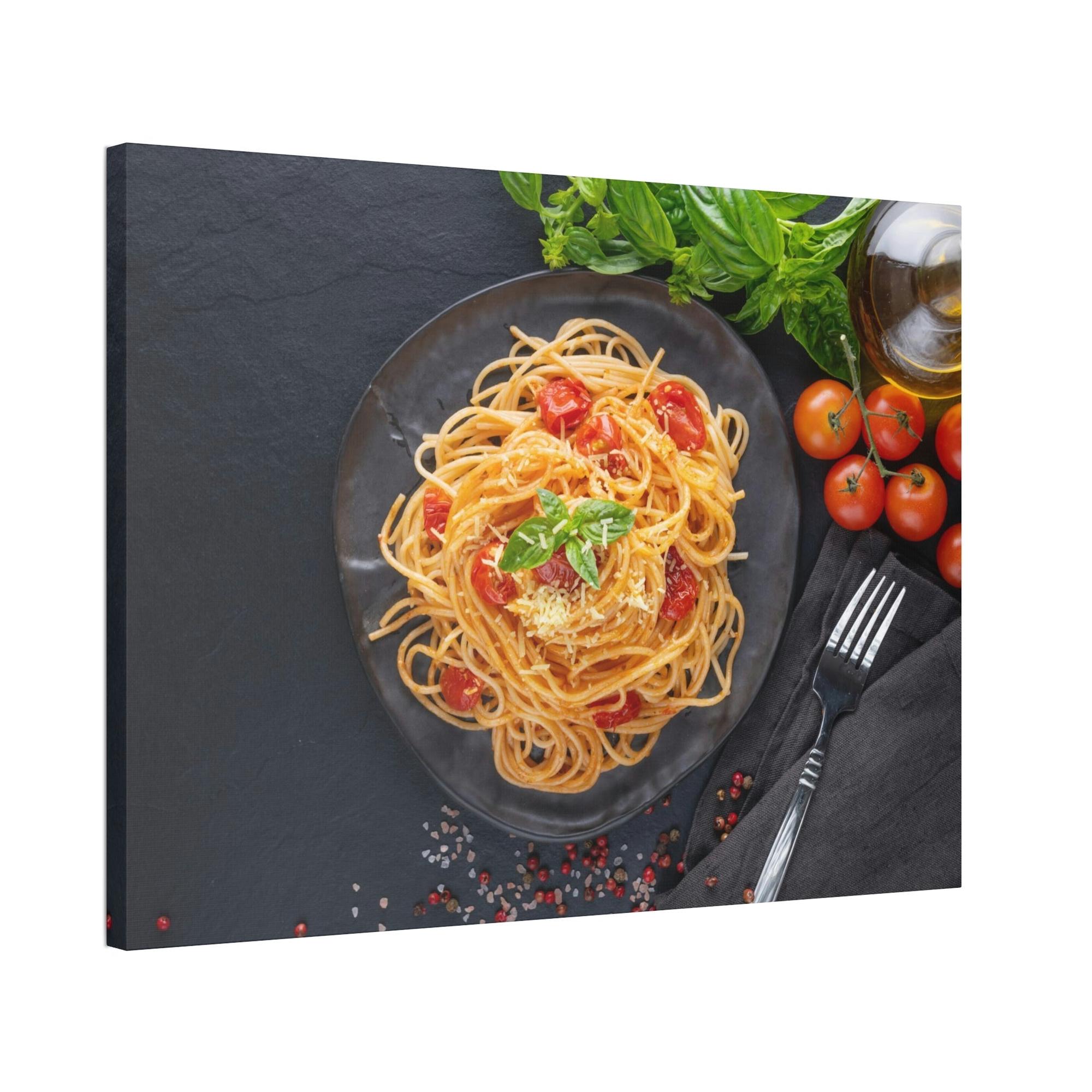 Pasta Delectable Pasta Delights: Artistic Print on Canvas & Poster for Your Home Decor