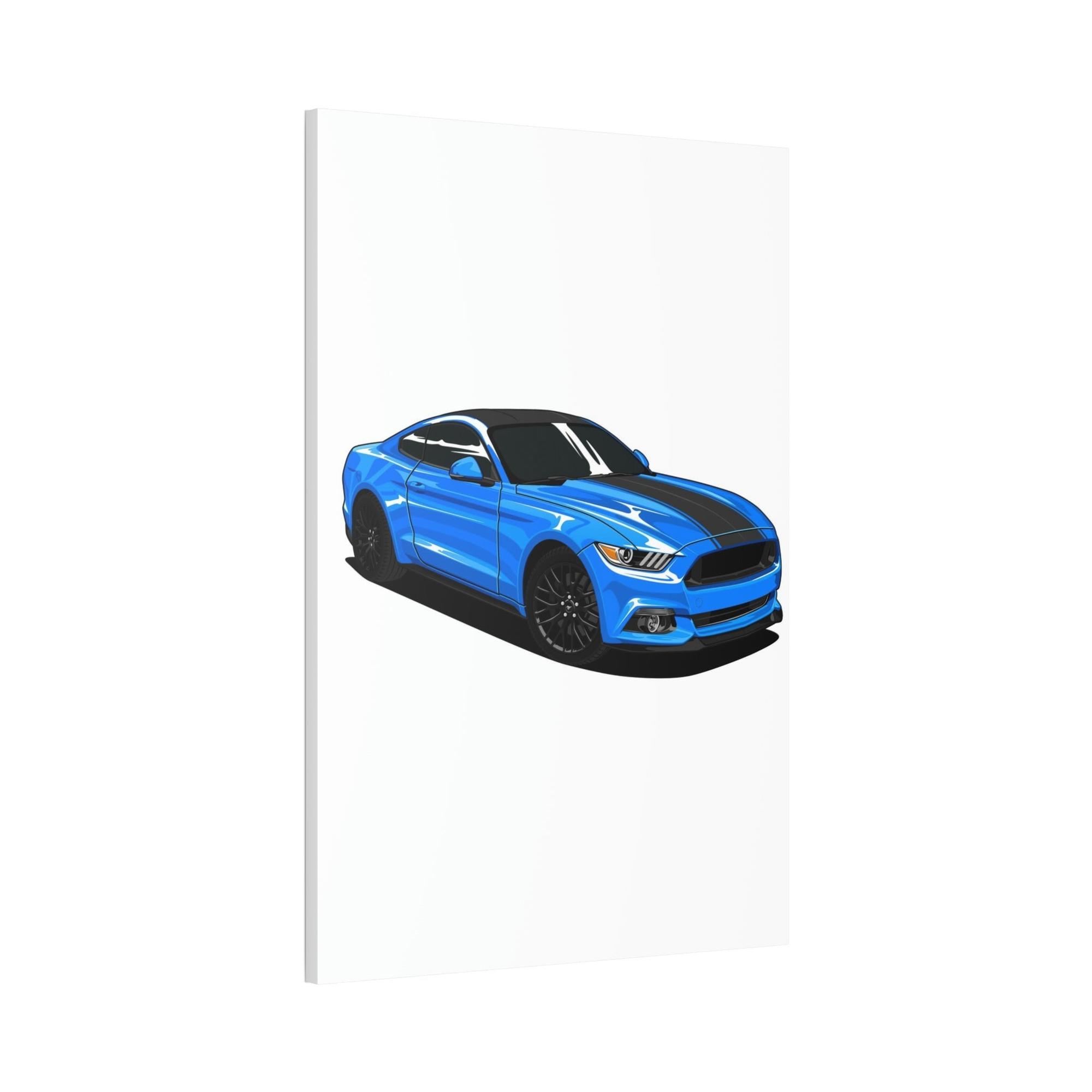 Mustang Living for the Drive: Mustang Sports Car Canvas & Poster Wall Art for Auto Enthusiasts