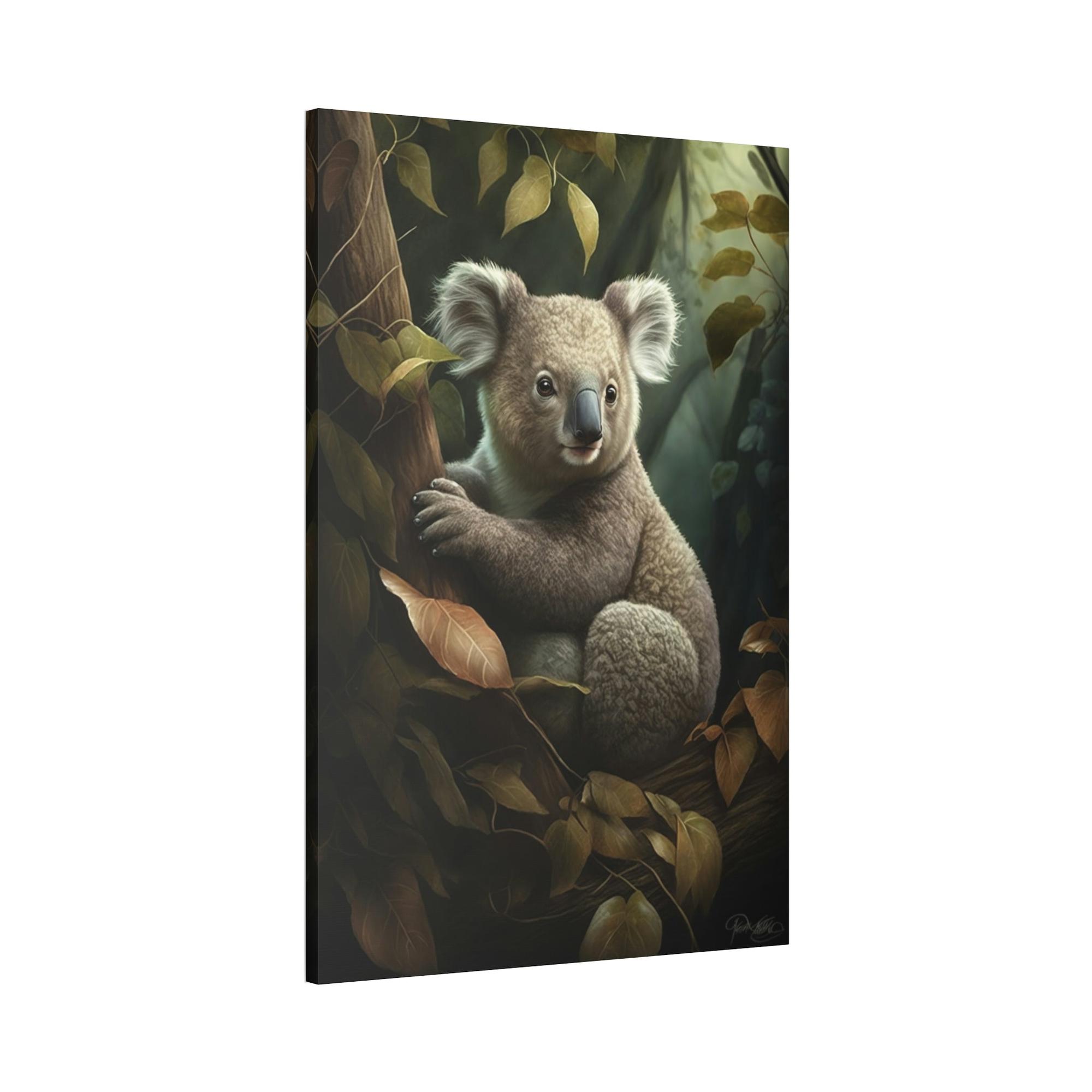 Koalas A Koala's Journey: A Stunning Painting on Canvas