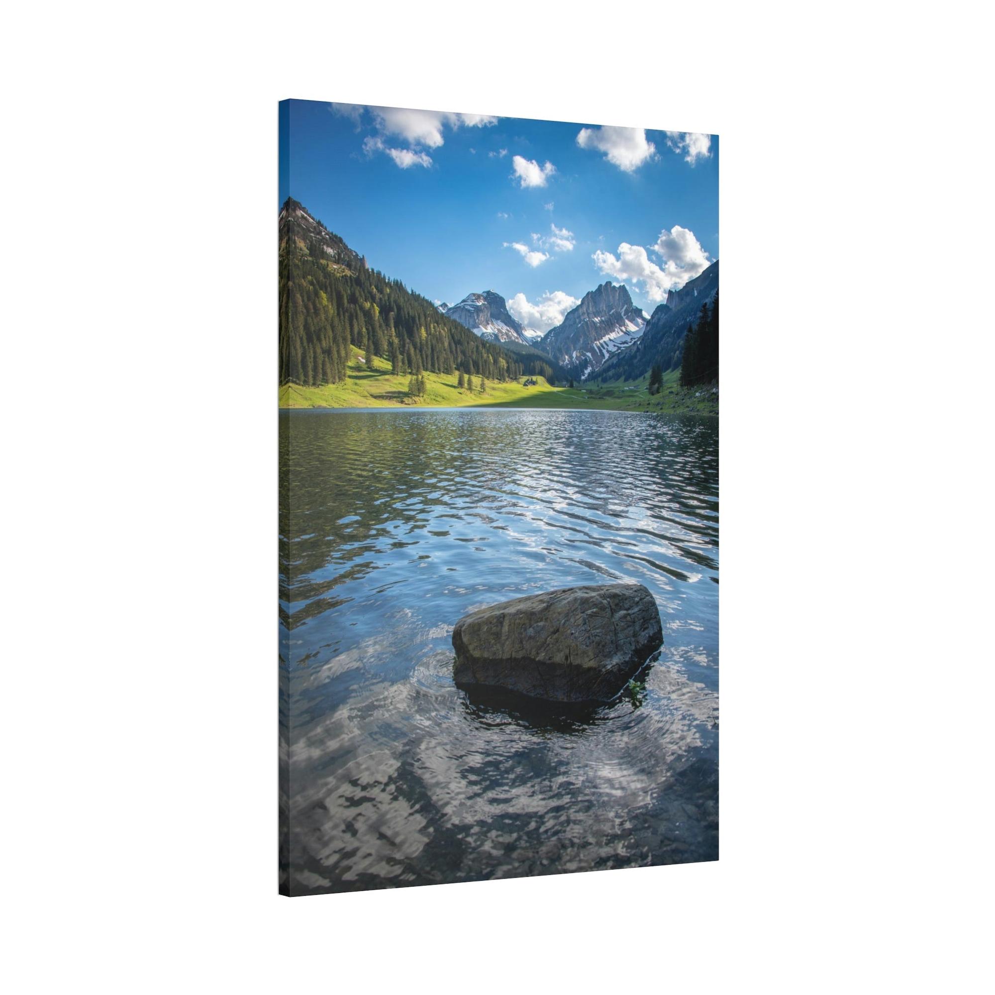 Lakes And Rivers Nature's Melody: Framed Canvas and Poster Print of Lakes and Rivers