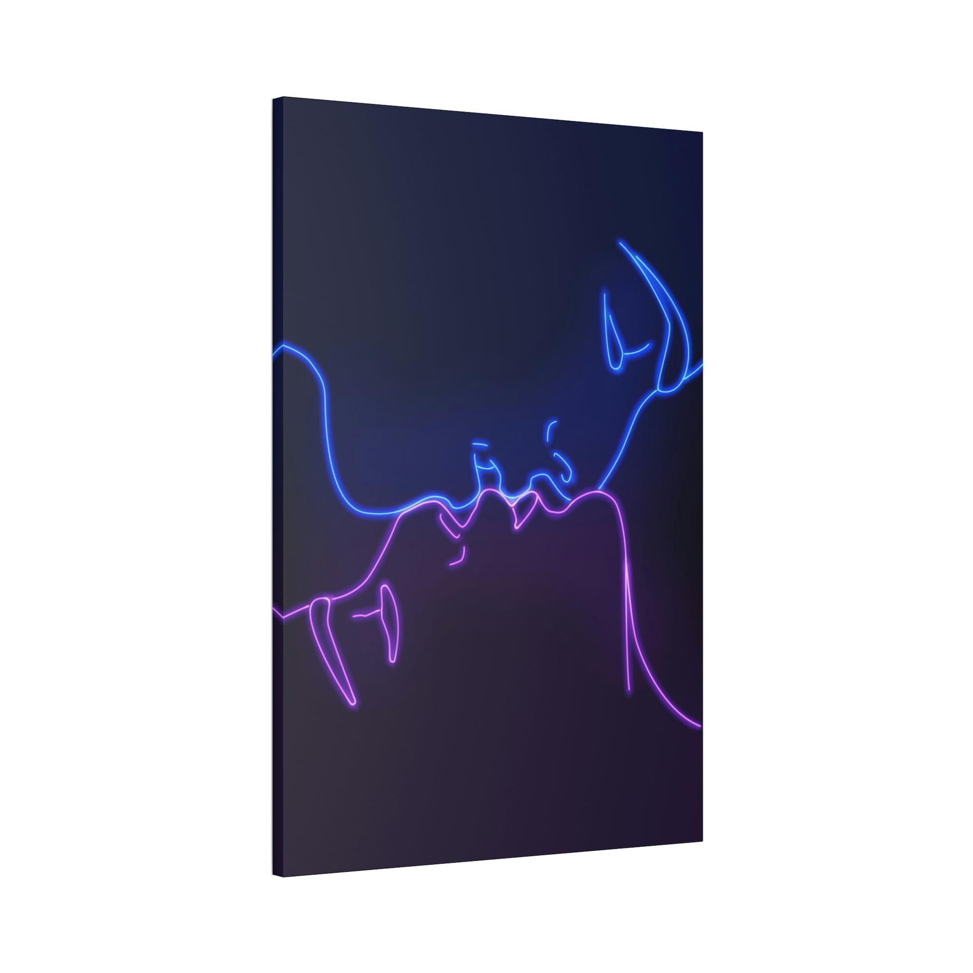 Neon Neon Splendor Unleashed: Radiant Wall Art on Natural Canvas and Framed Poster Prints
