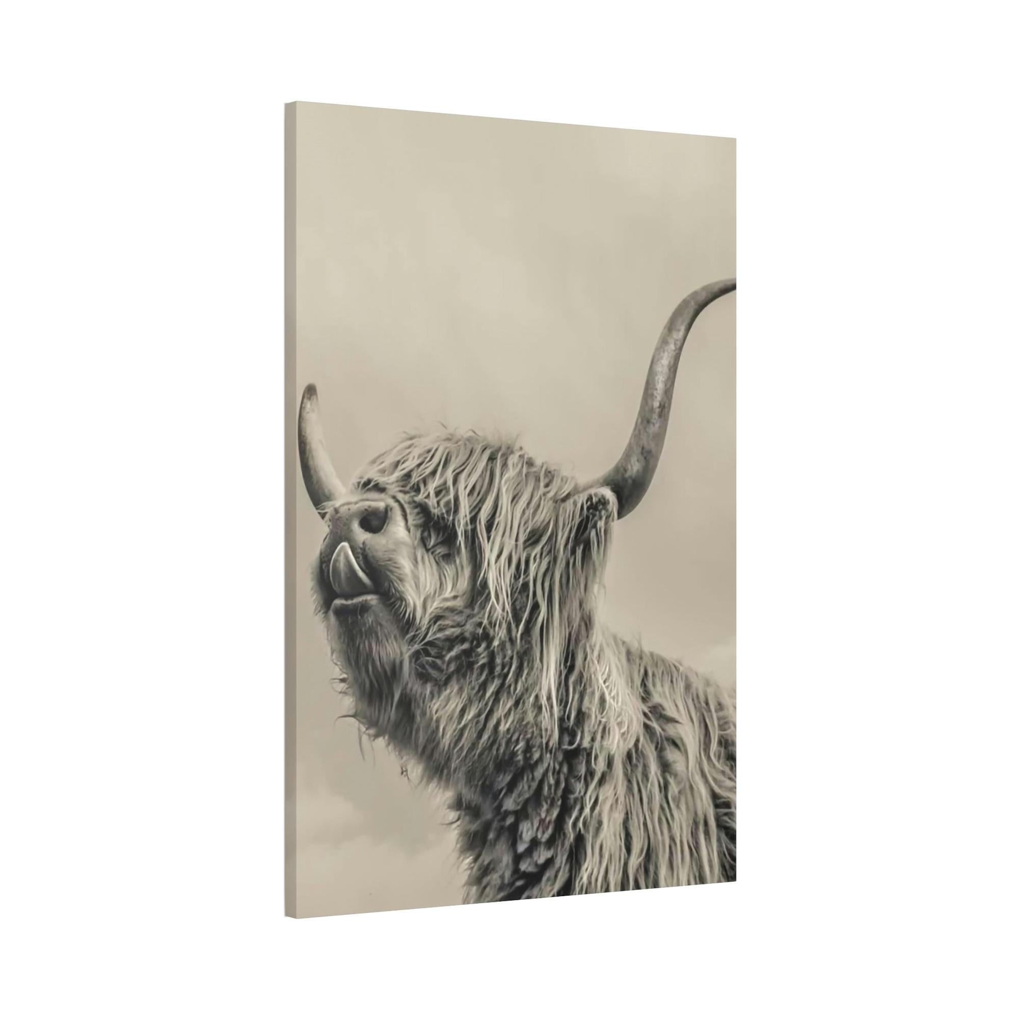Highland Cow Highland Cow Canvas Wall Art | Wool Cattle | Art Canvas — Pixoram