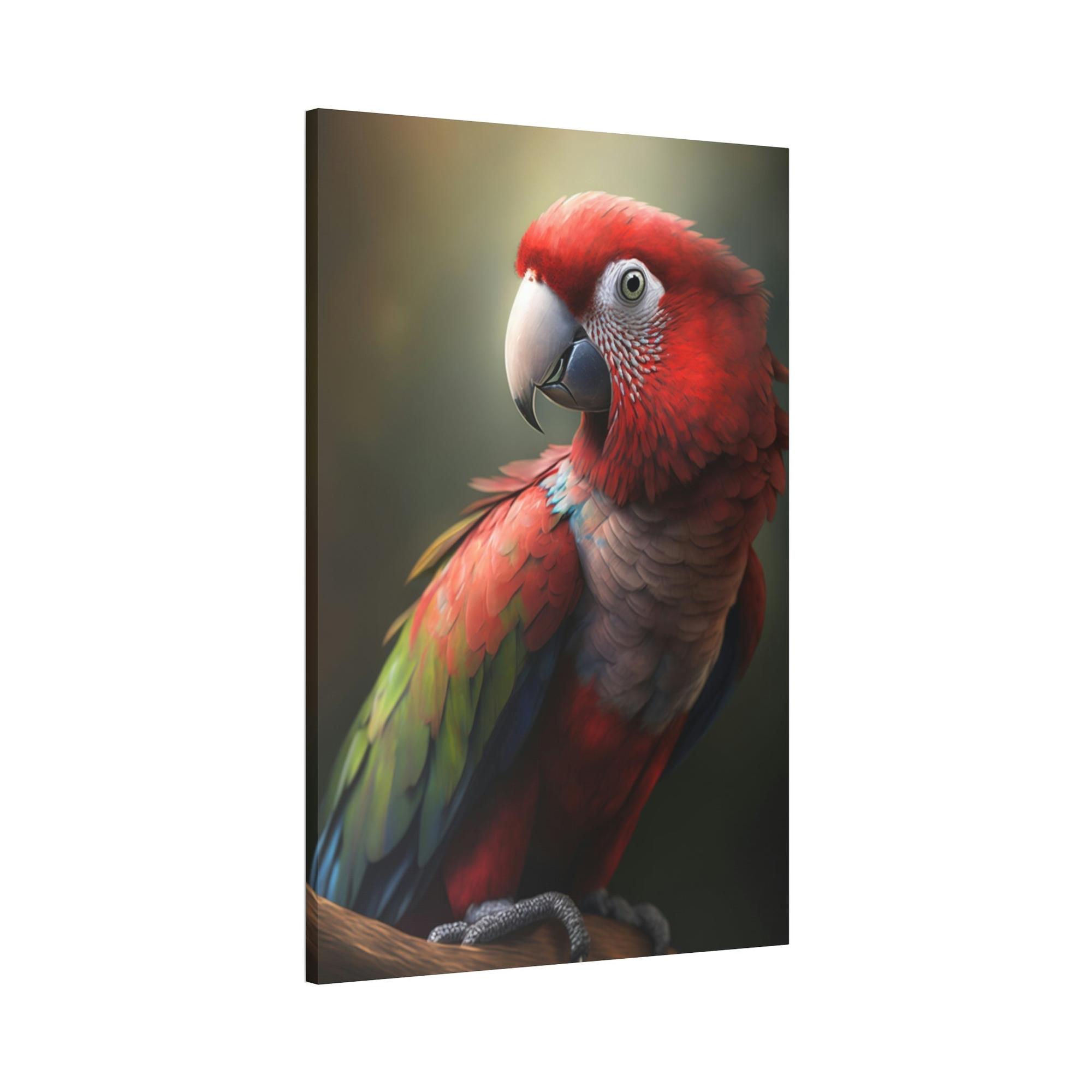 Parrots Feathered Frenzy: A Canvas of Parrot Energy and Enthusiasm