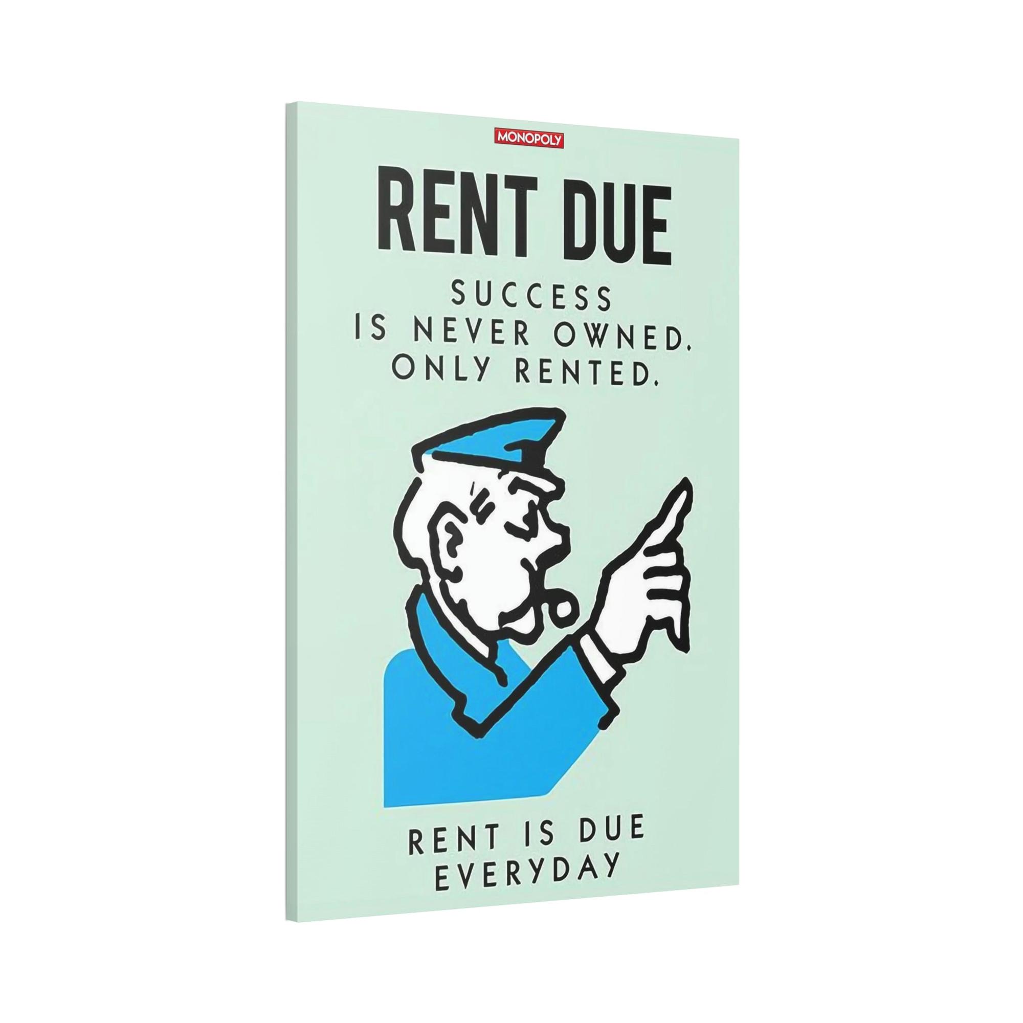 Monopoly & Motivation Money Meets Inspiration: Alec Monopoly's Quote Art on High-Quality Canvas