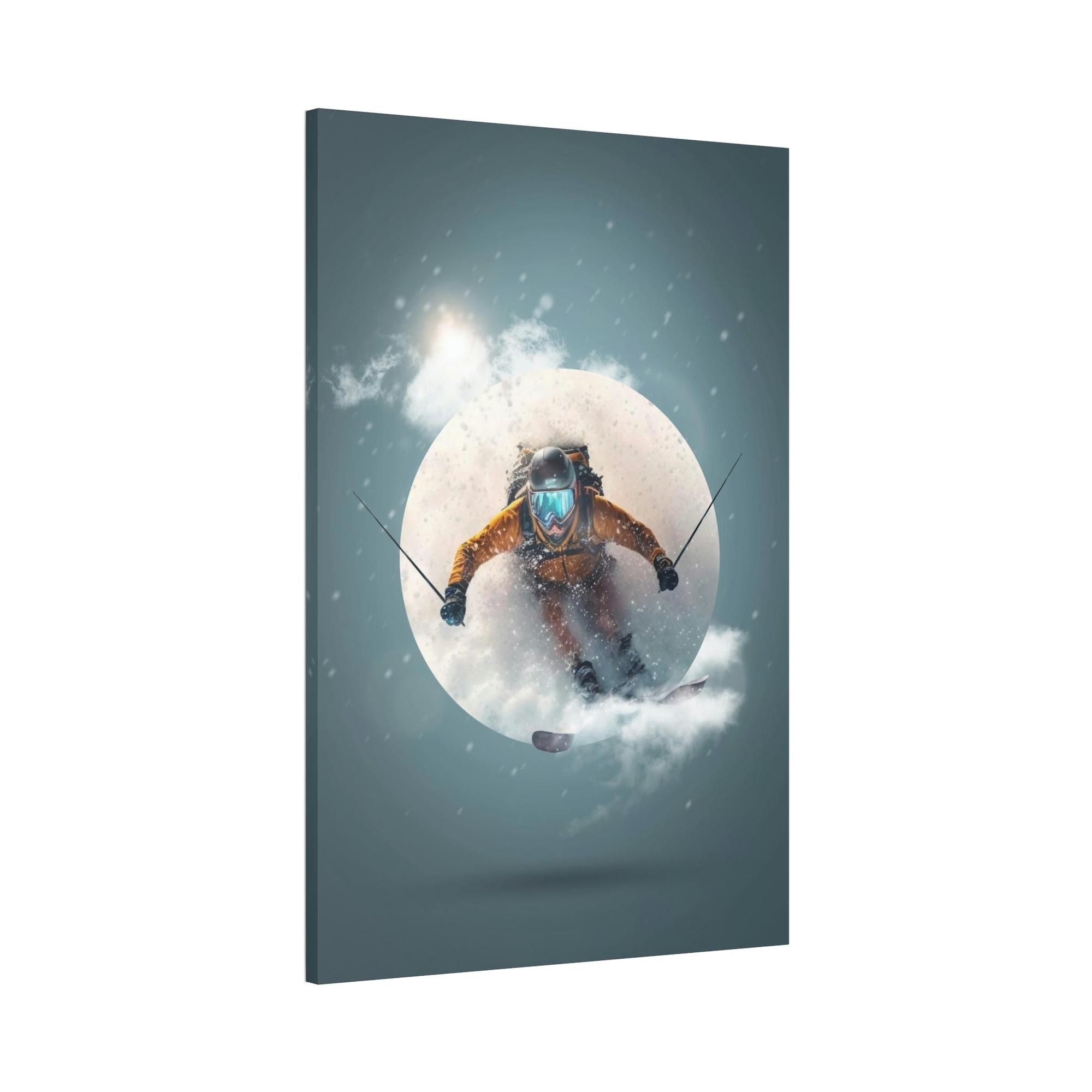 Skiing Powder Paradise: An Energetic Skiing Composition