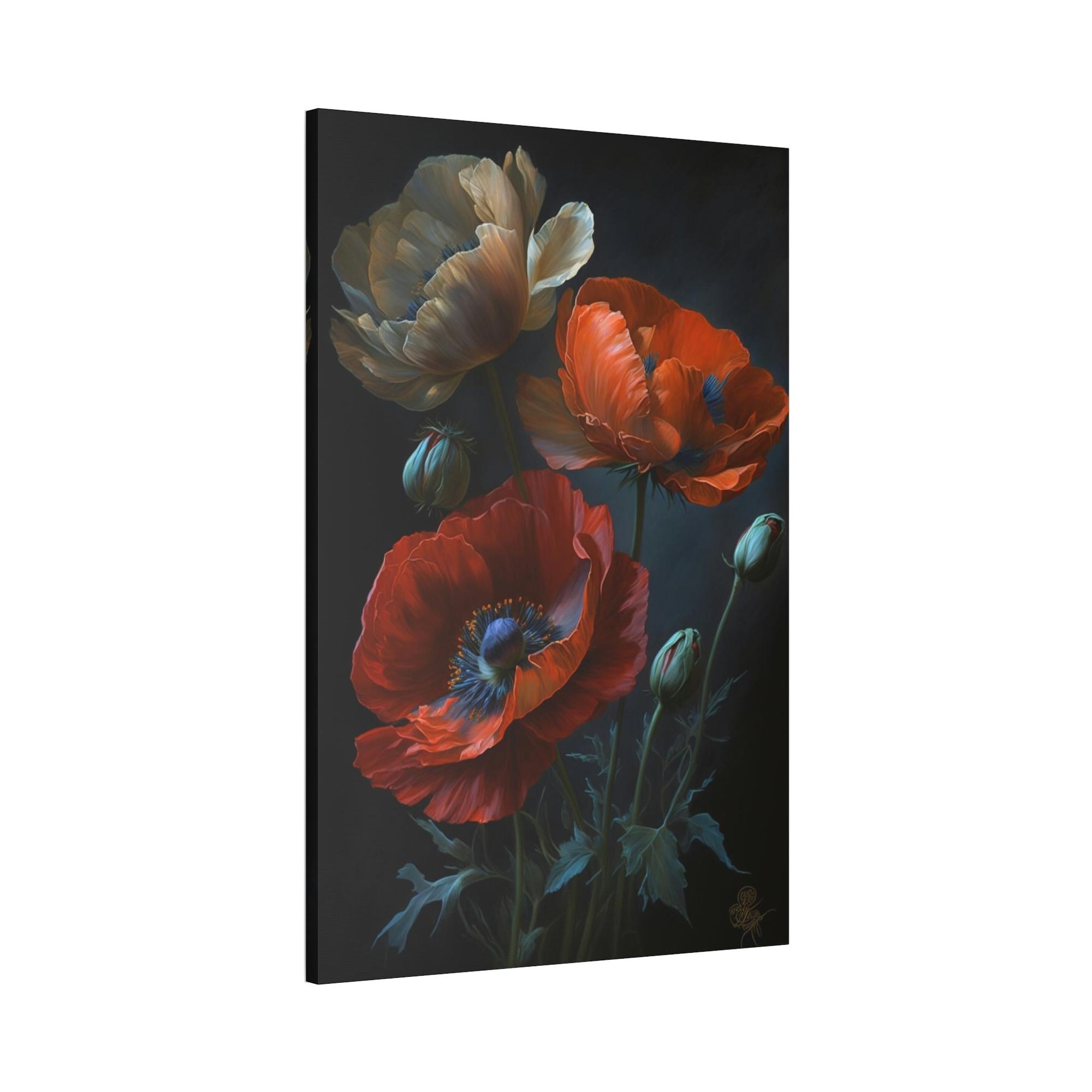 Poppies Red Radiance: A Painting of Poppies as a Burst of Color
