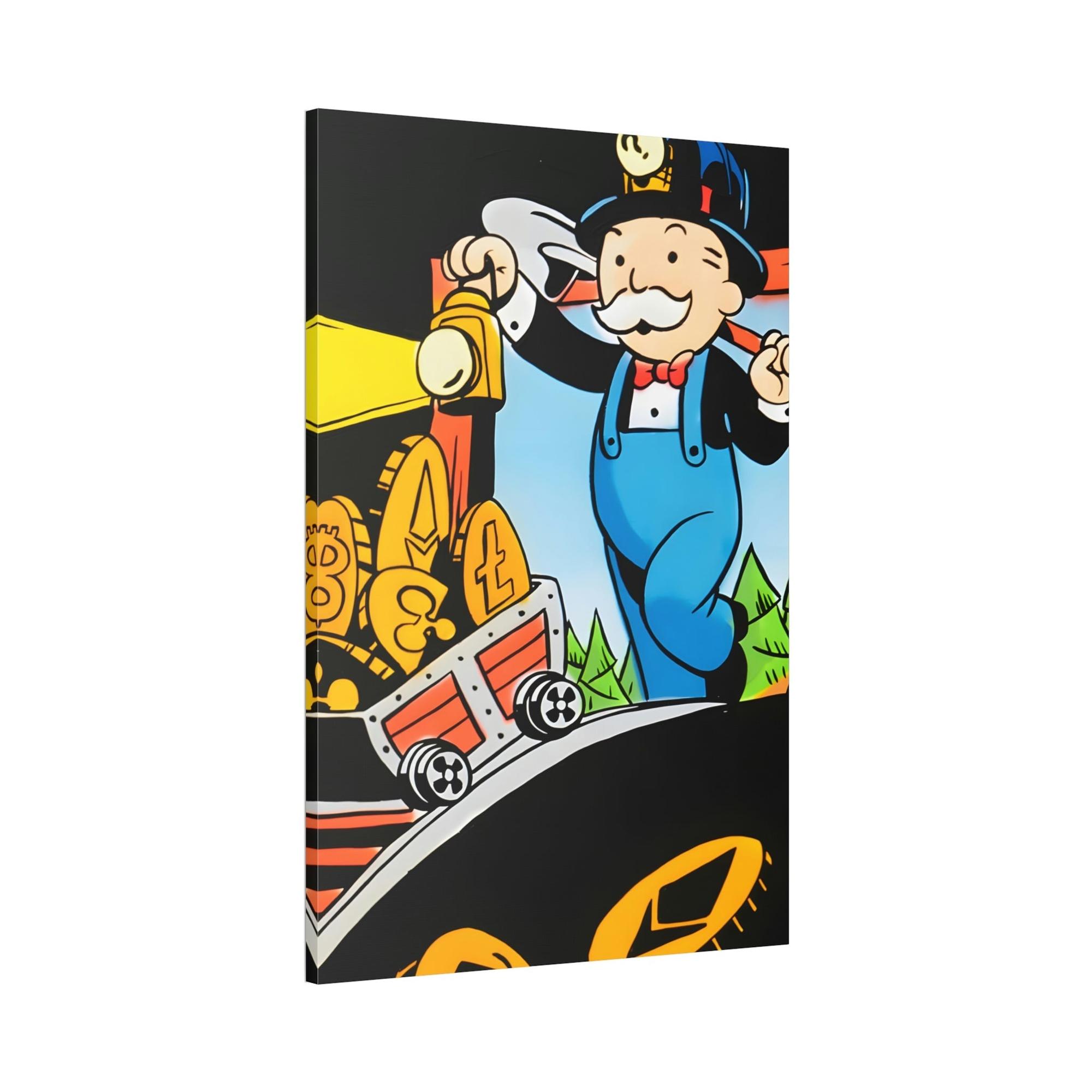 Monopoly & Motivation Making Money Moves: Alec Monopoly's Money-Themed Art in Poster and Canvas