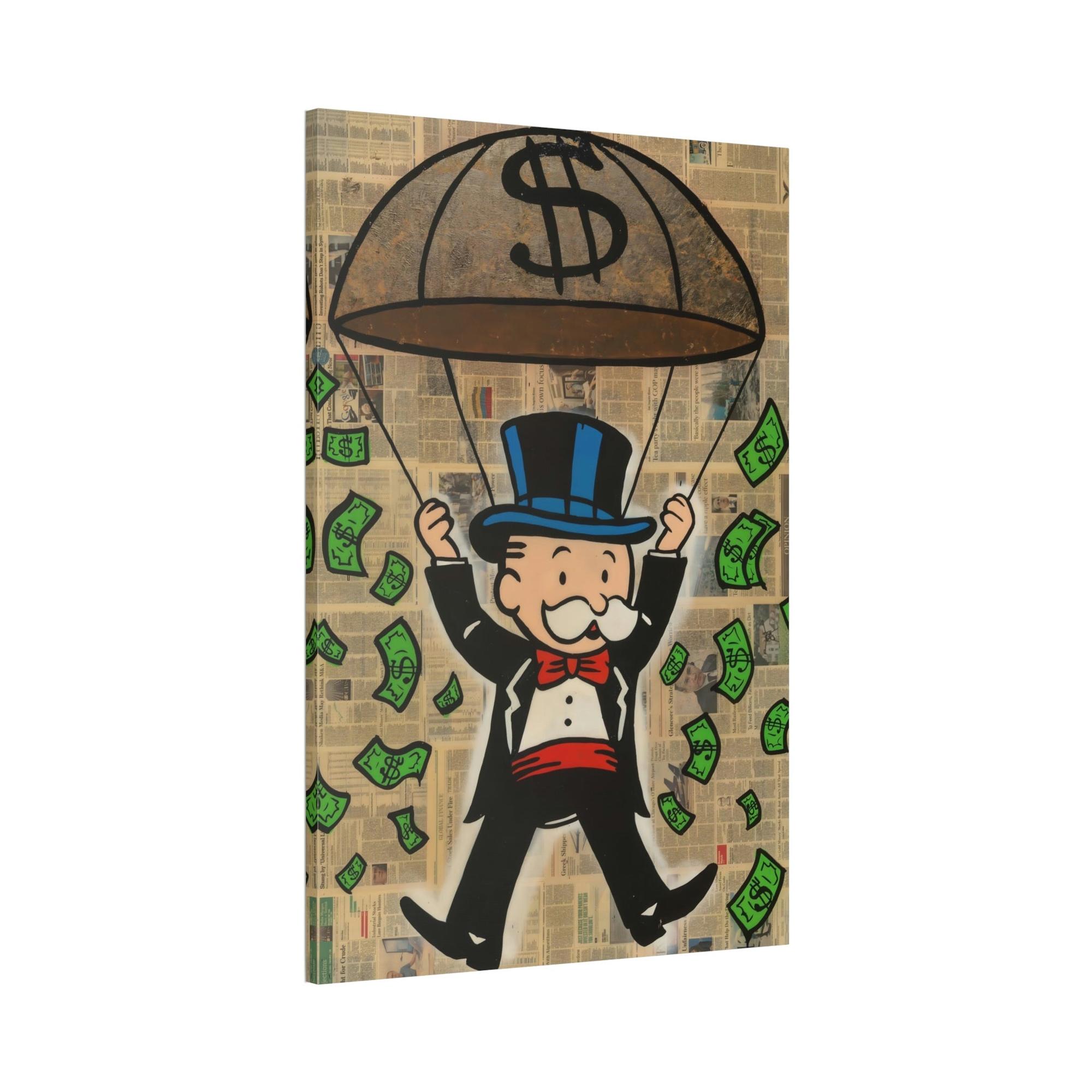 Monopoly & Motivation Monopoly Money: Canvas Art and Poster Prints Featuring Alec Monopoly's Iconic Style