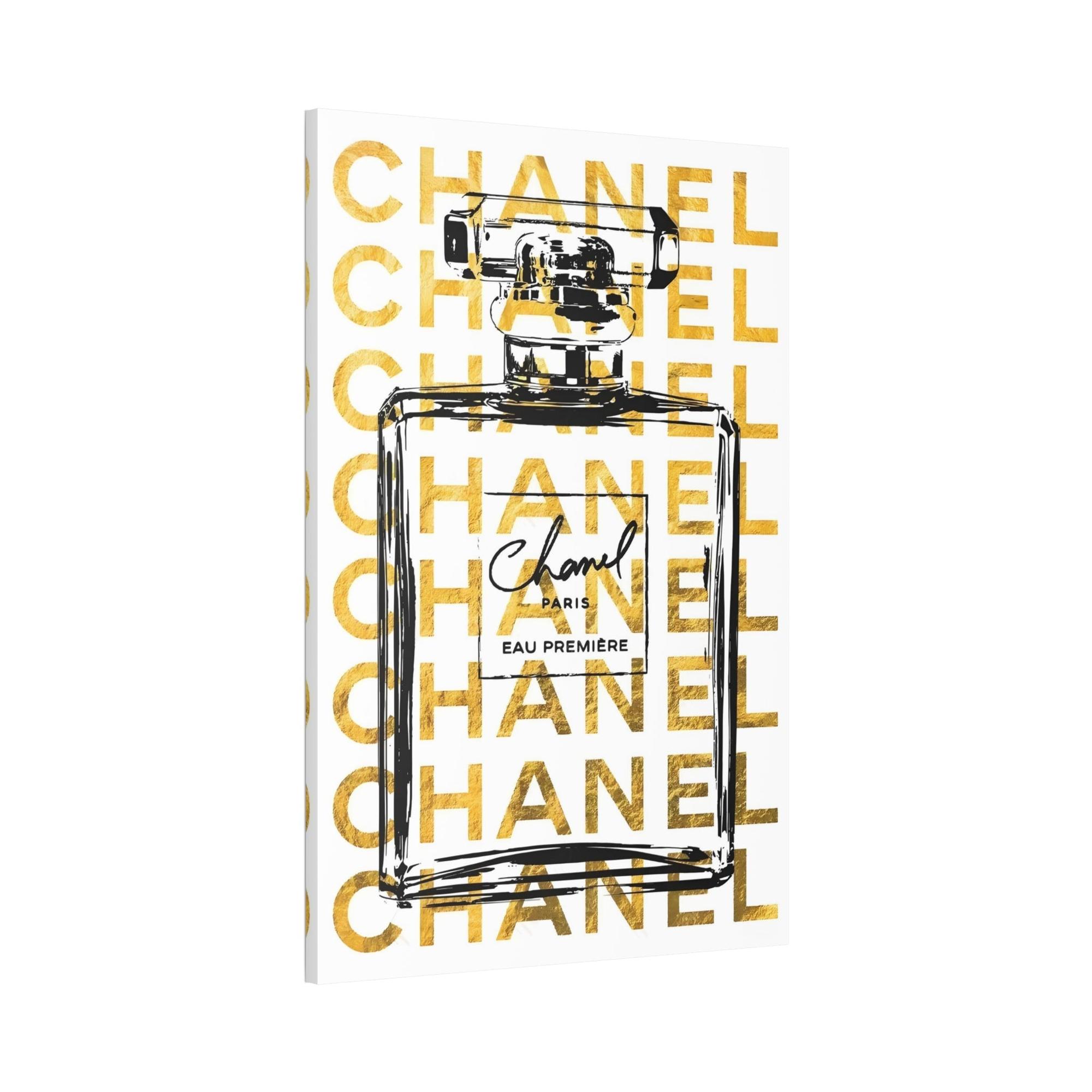 Chanel Chanel's Timeless Legacy: Artistic Wall Art on Natural Canvas