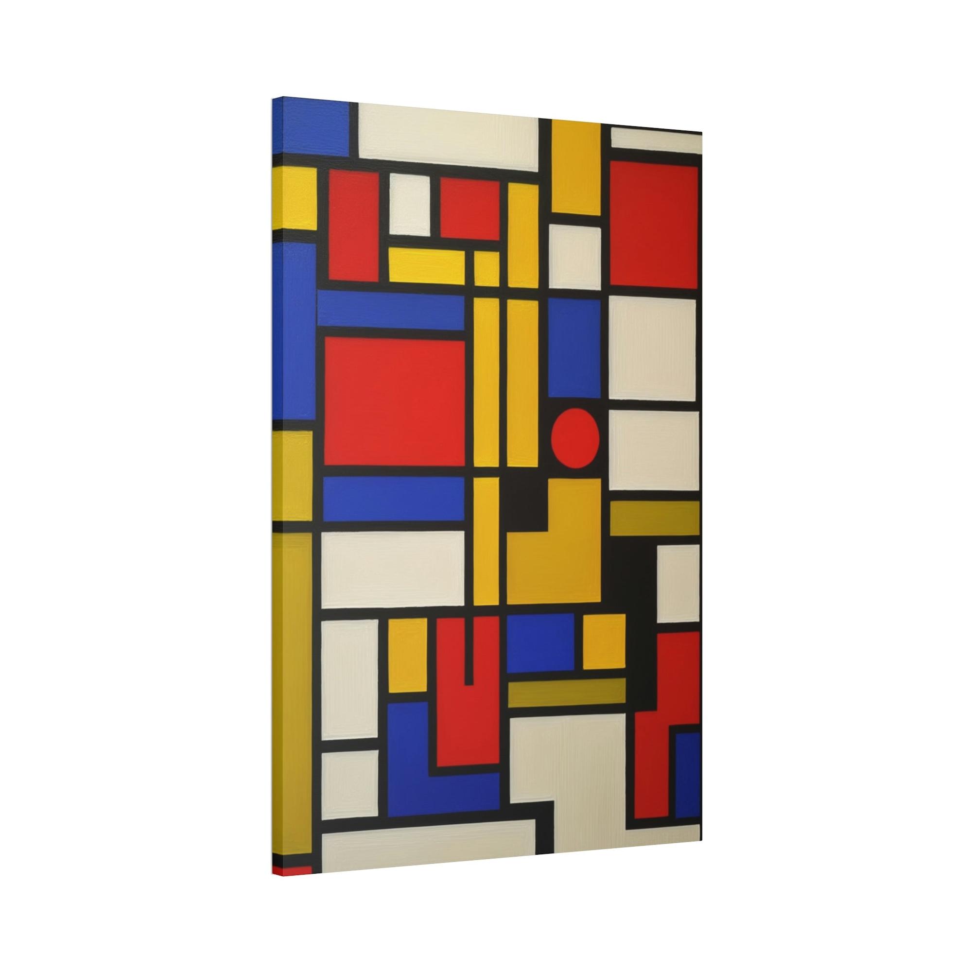 undefined Natural Canvas & Poster Print of Geometric Patterns: A Mosaic of Shapes