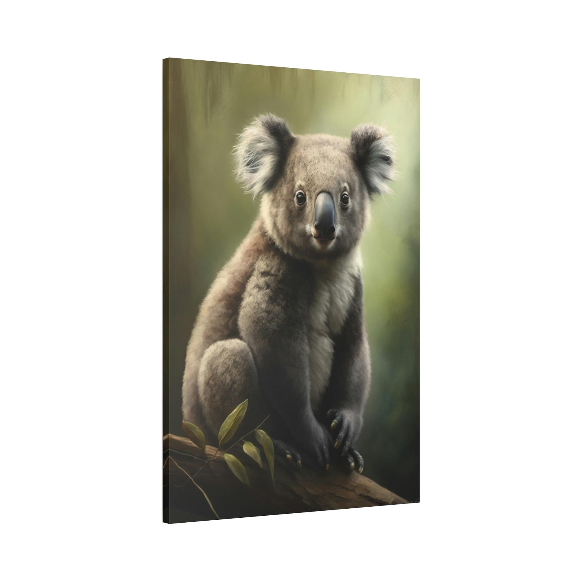 Koalas Koala Love: A Whimsical and Colorful Painting on Canvas