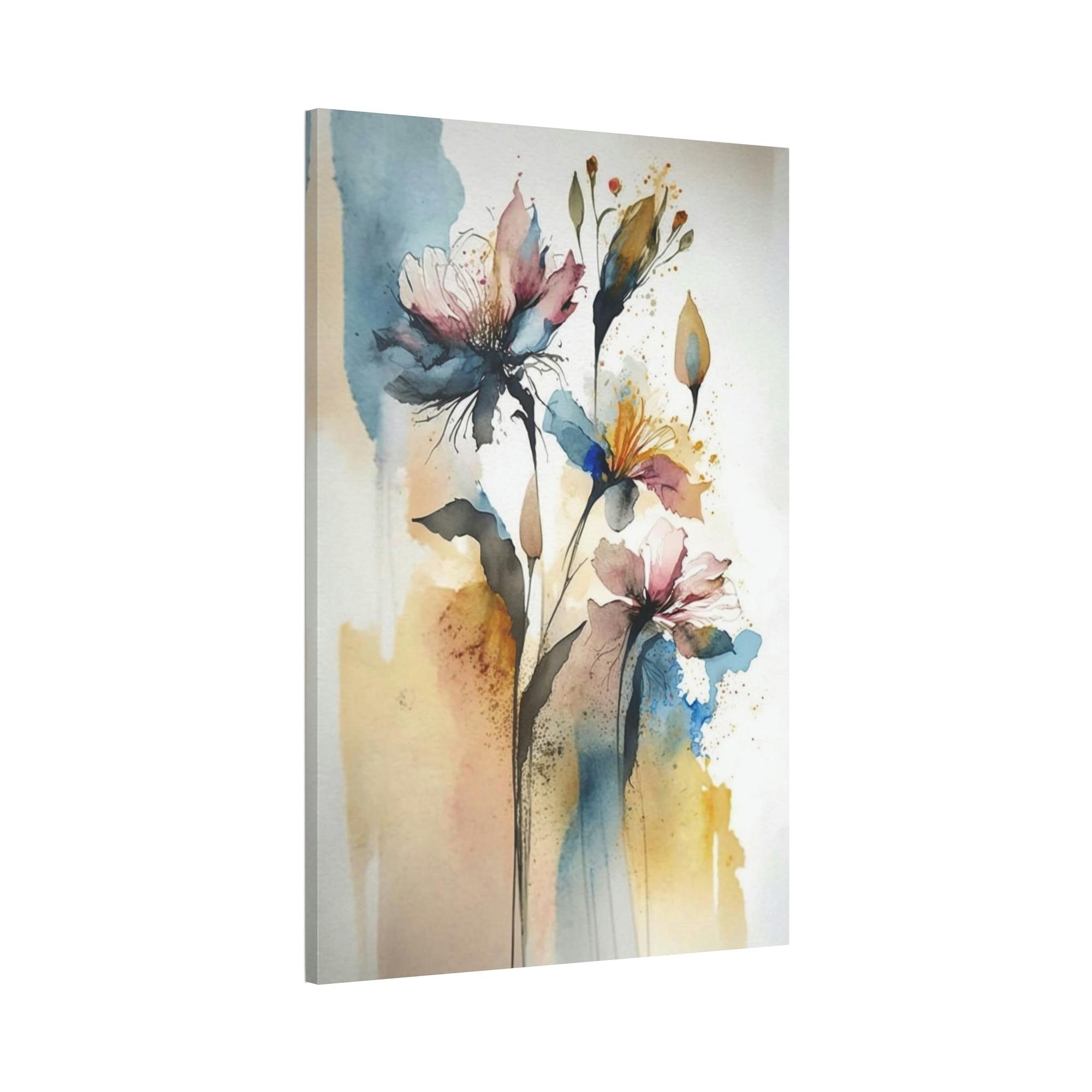 Abstract Floral Framed Poster & Canvas of Abstract Flowers: A World of Delight