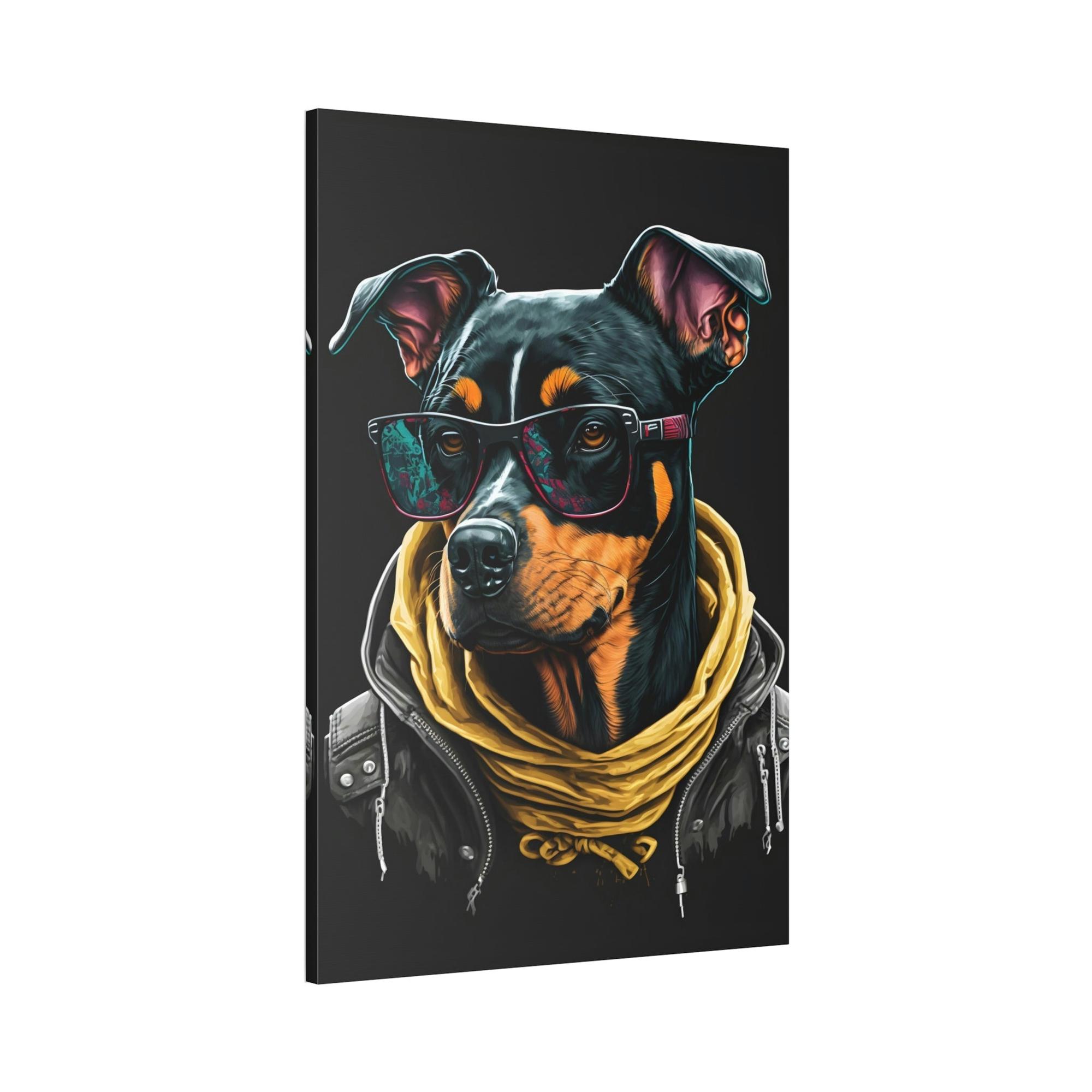 Dogs Dog's Best Friend: Poster of a Beloved Canine on Framed Canvas