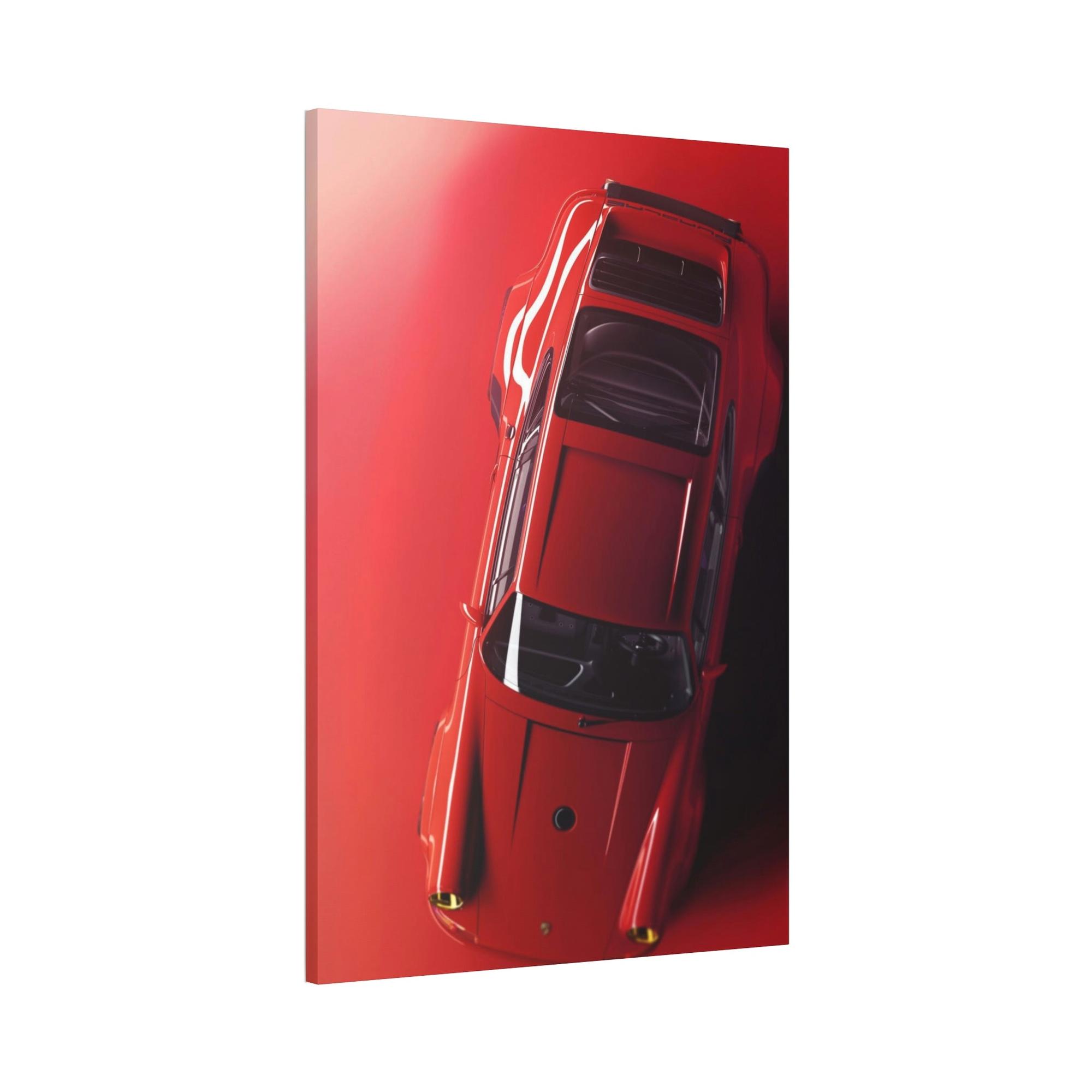 Porsche Red Hot Ride: A Canvas & Poster Print of a Stunning Red Porsche