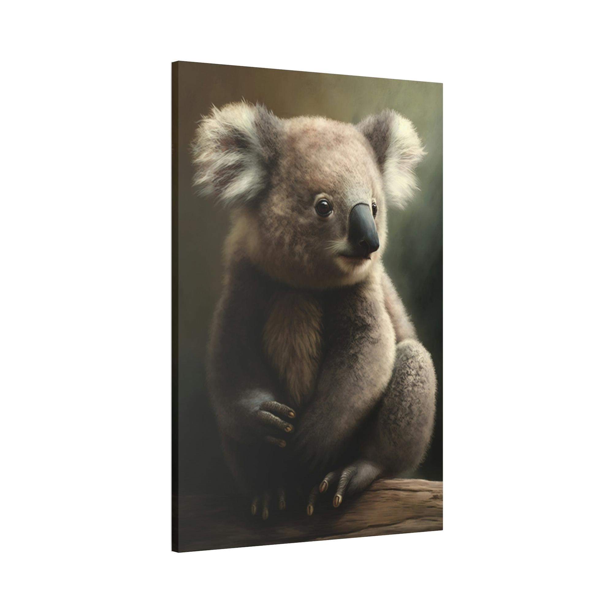 Koalas A Koala's Serenity: A Calming Painting on Canvas