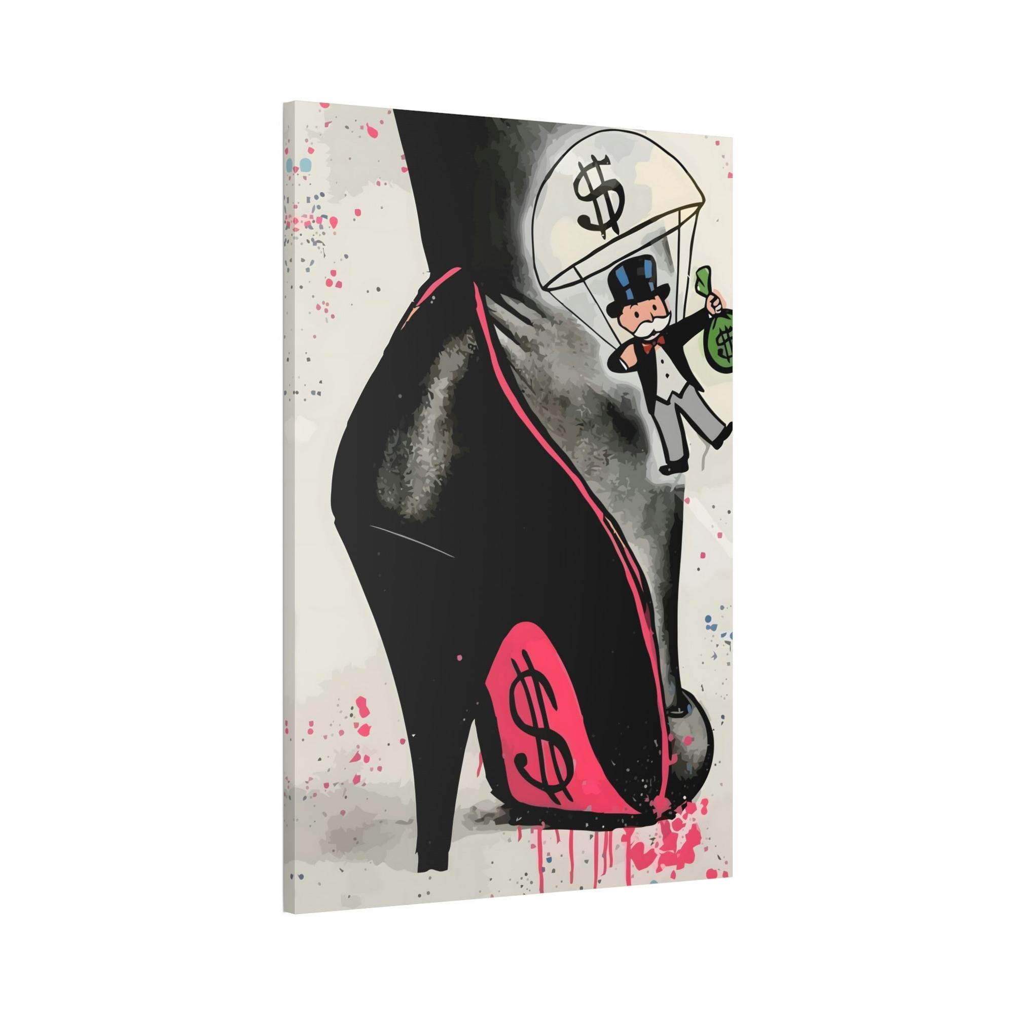 Monopoly & Motivation Graffiti with a Twist: Creative Framed Posters and Prints of Alec Monopoly's Graffiti Art on Framed Canvas