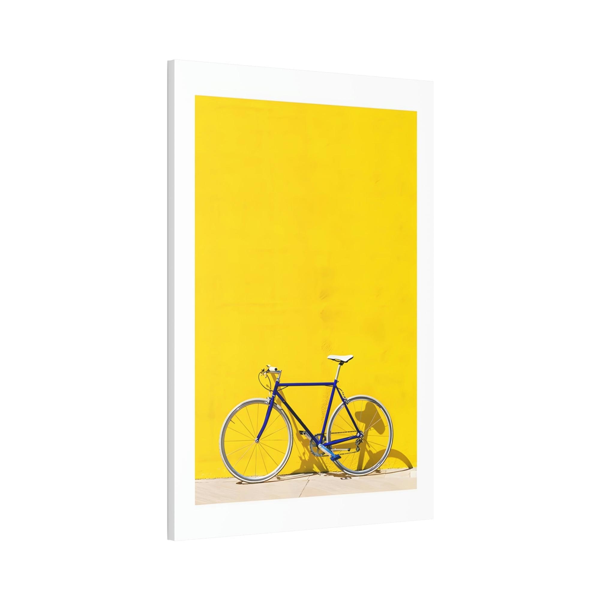 Yellow Dynamic and Bold Canvas Art Print and Framed Poster of a Yellow Color
